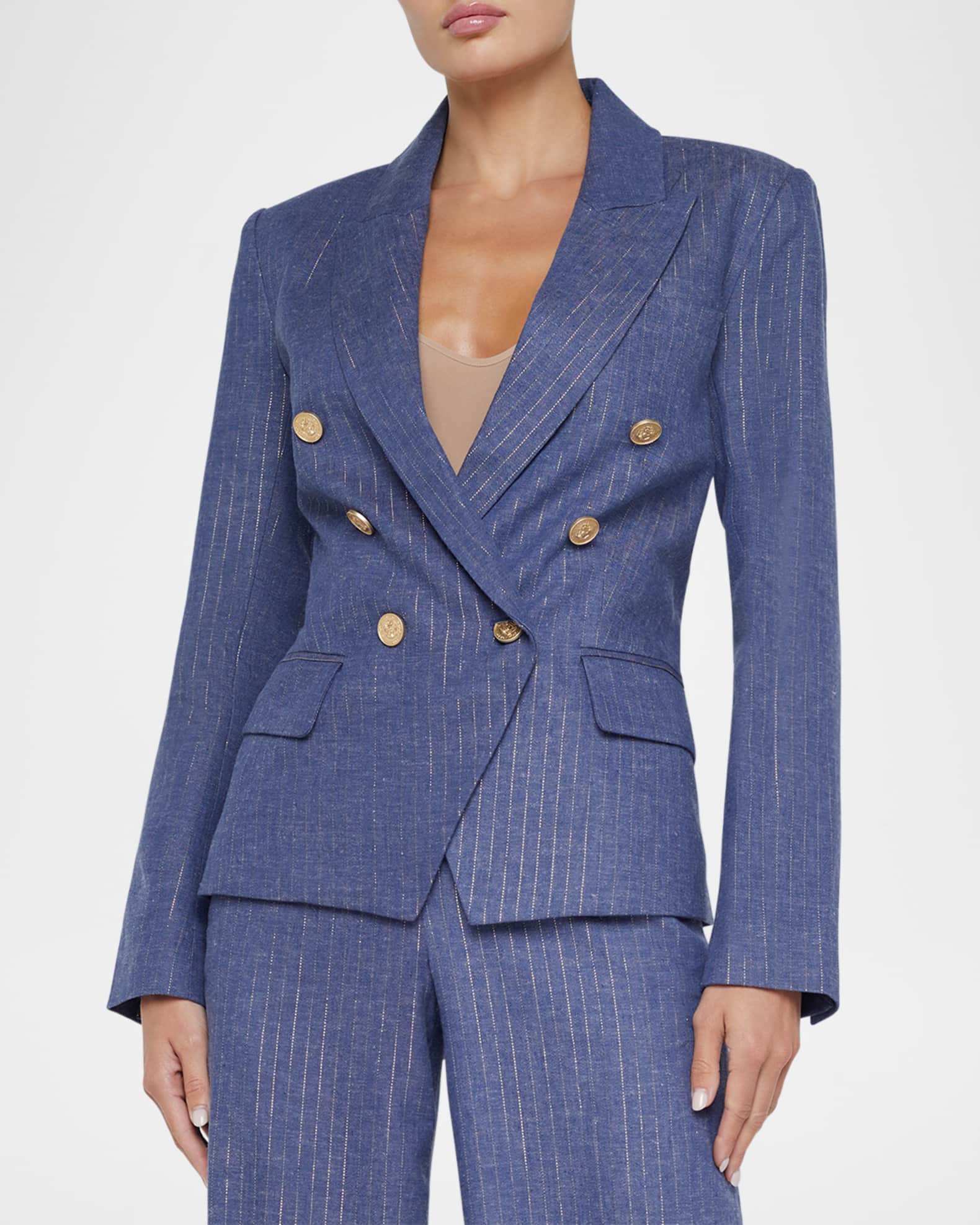 ジャケット BRUNELLO CUCINELLI Pinstripe blazer Brunello Cucinelli Pinstripe Twill Blazer in Blue | Lyst