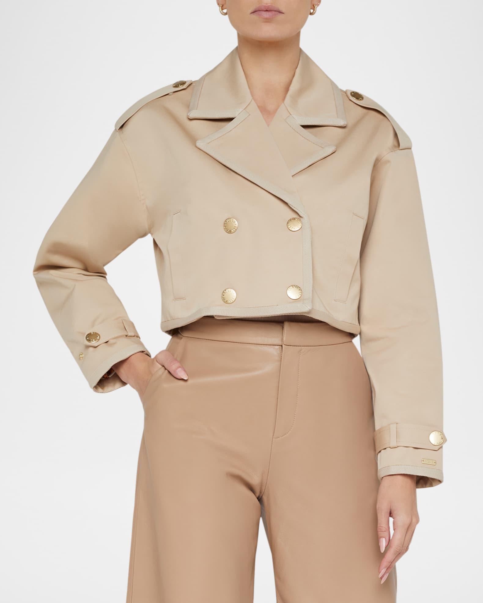 【送料&関税込】  Cropped Trench Coat Cropped Trench Coat – WeWoreWhat