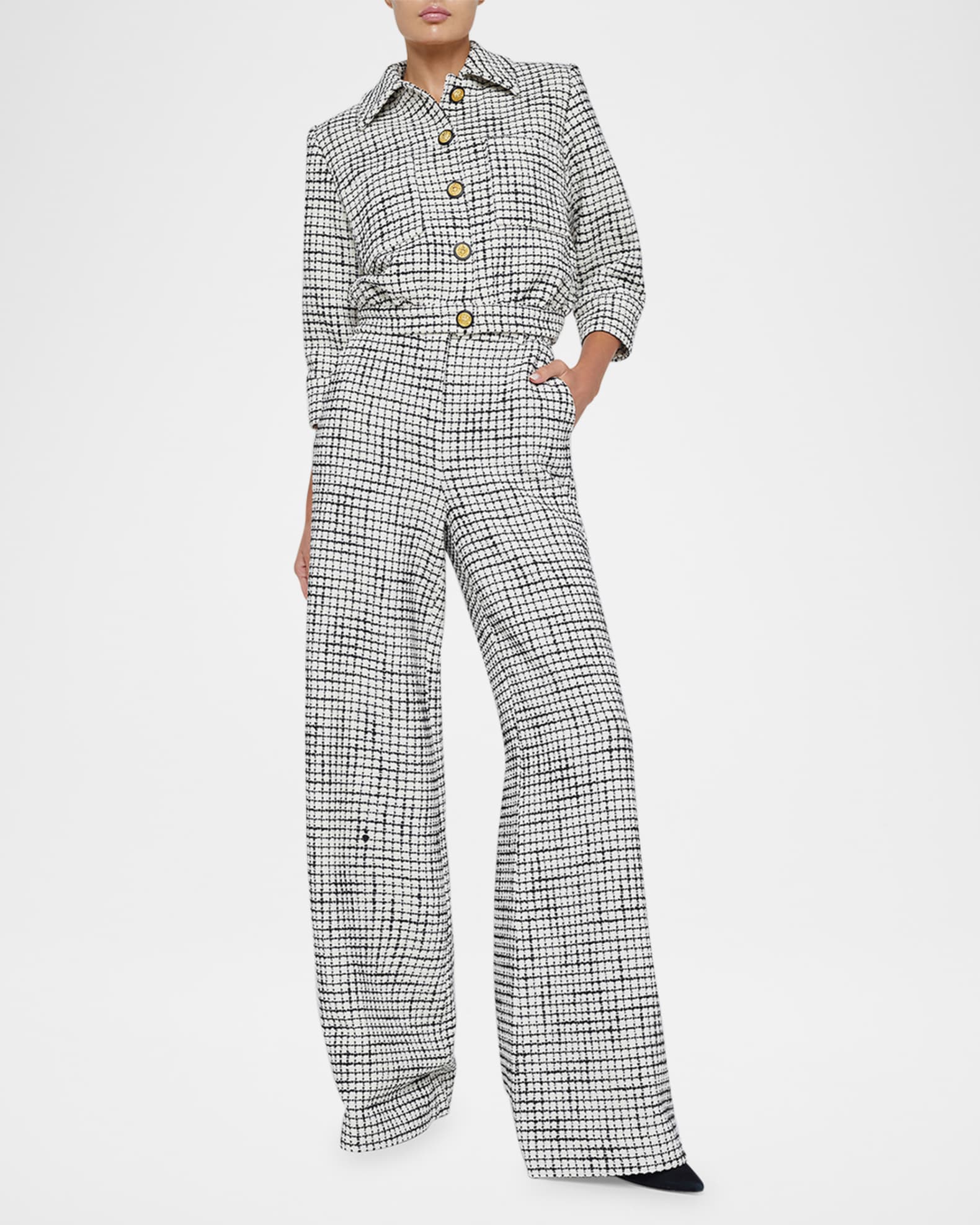 Jia Cropped Tweed Jacket 1