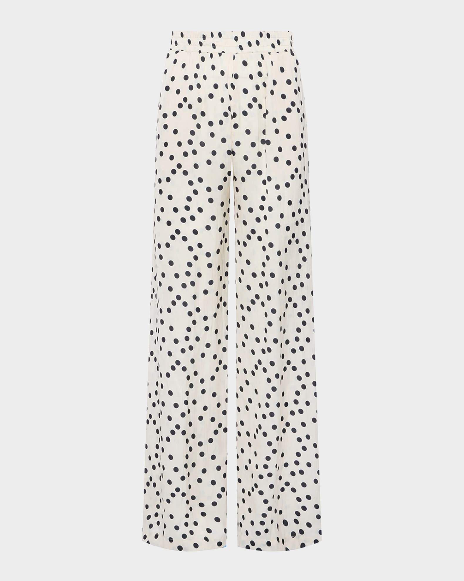 Lillian Polka-Dot Wide-Leg Pants 0
