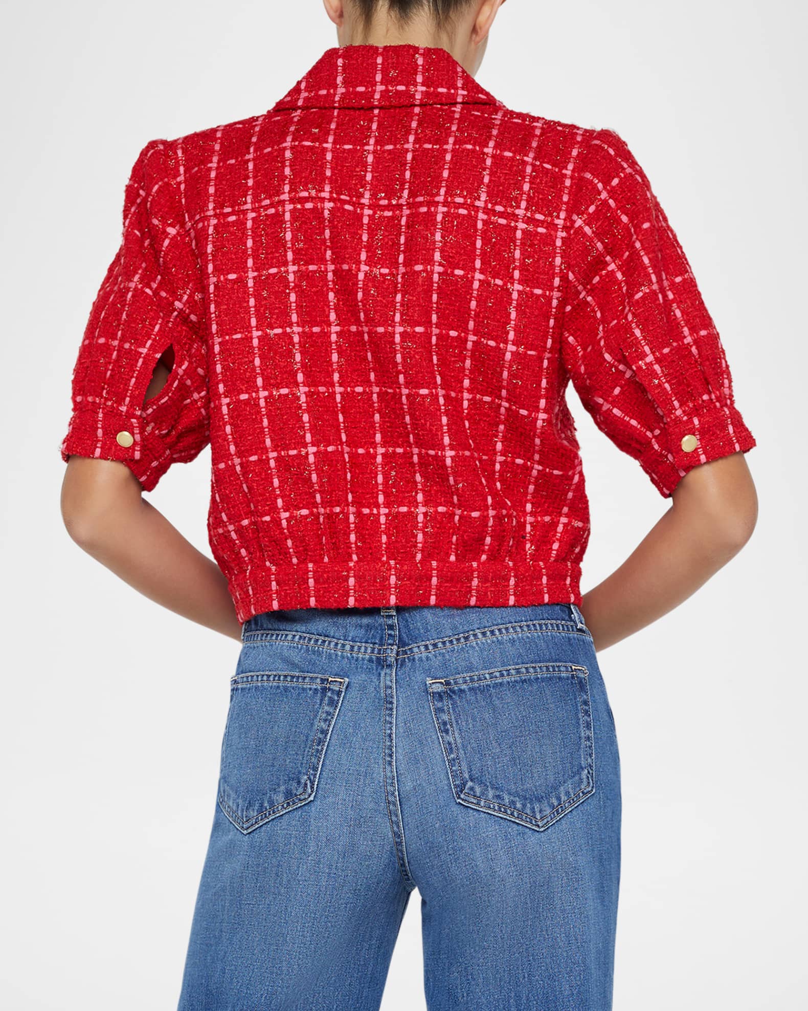 Short Sleeve Tweed Jacket by TOCCIN X RTR | Rent the Runway