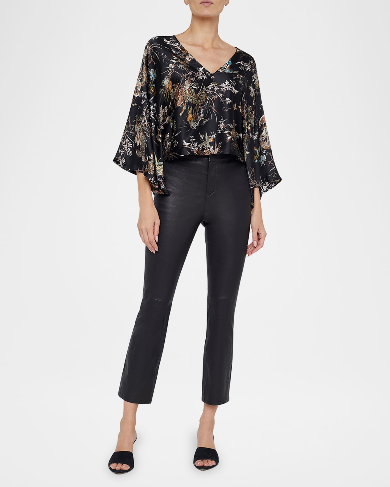 Tapestry Jungle Parma Kimono-Sleeve Blouse 1