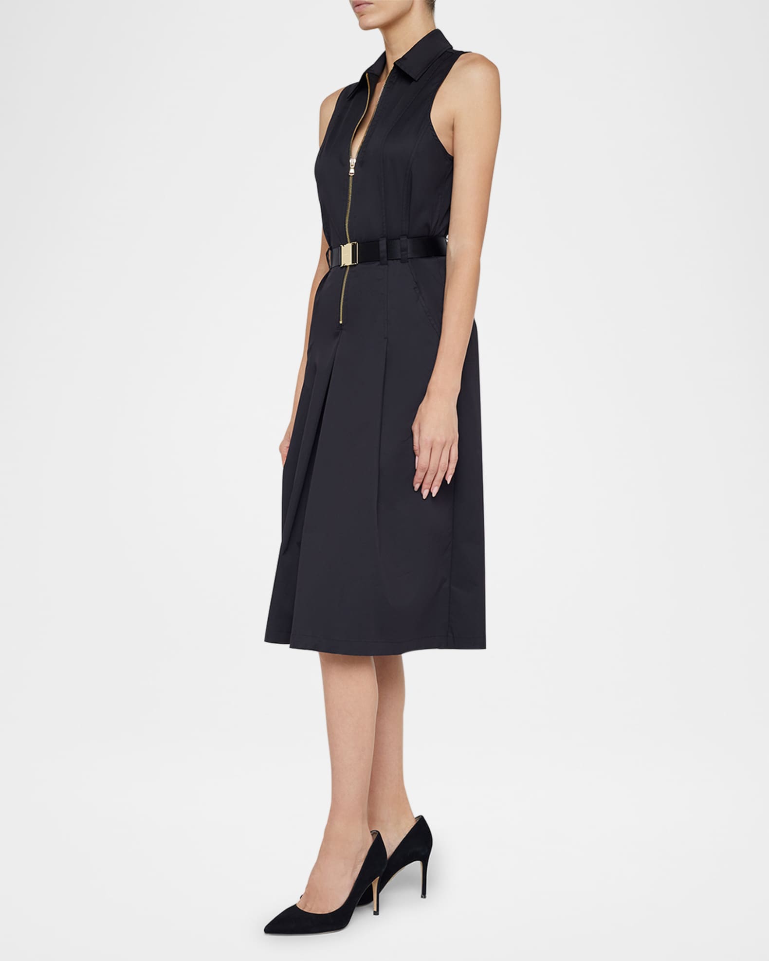 Belted Shirt Mini Dress – Sergio Hudson