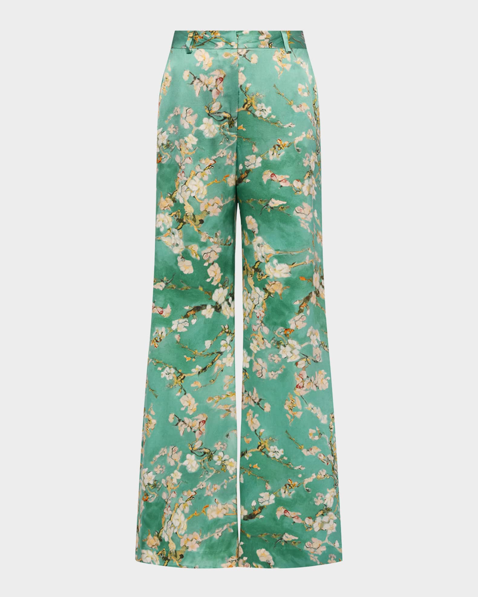 Cherry Blossom Pilar Wide-Leg Pants 0