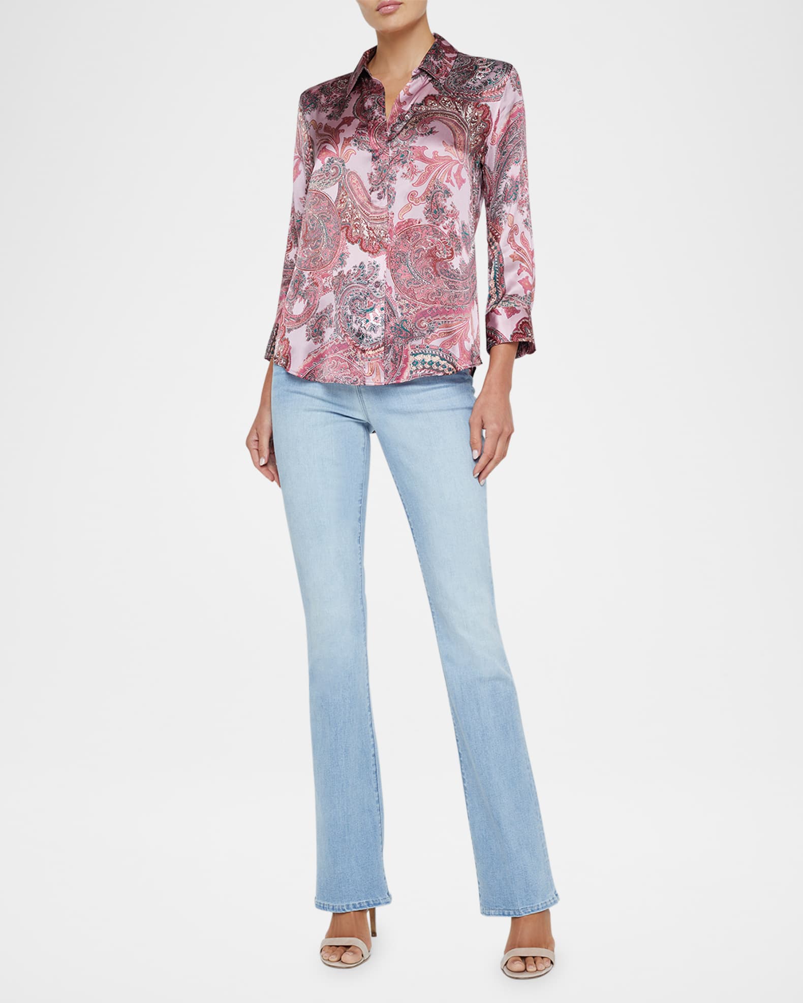 Dani Silk Button-Front Blouse 1