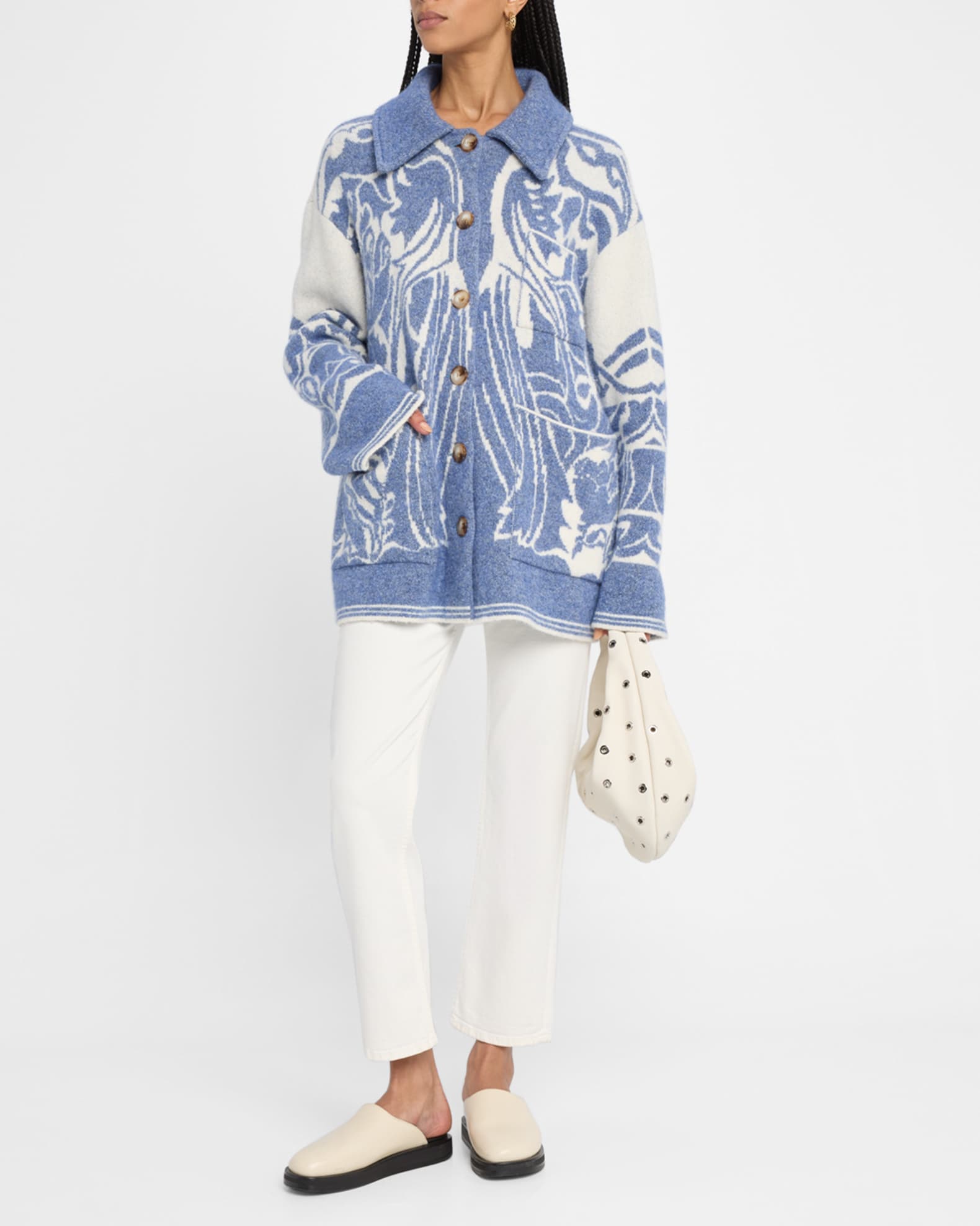 Secret Garden Jacquard Knit Jacket 1