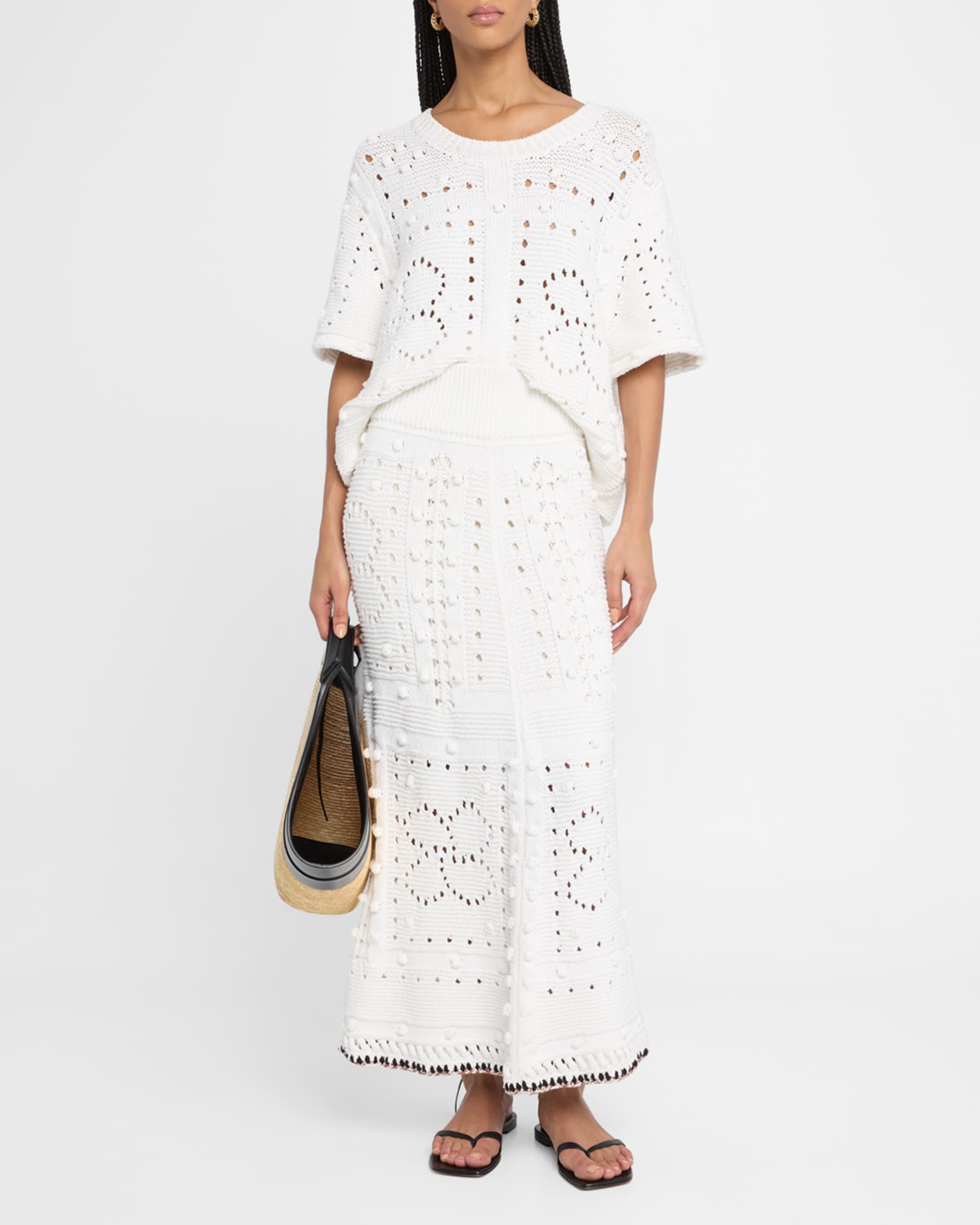 Bohemian Mood Knit Maxi Skirt 1