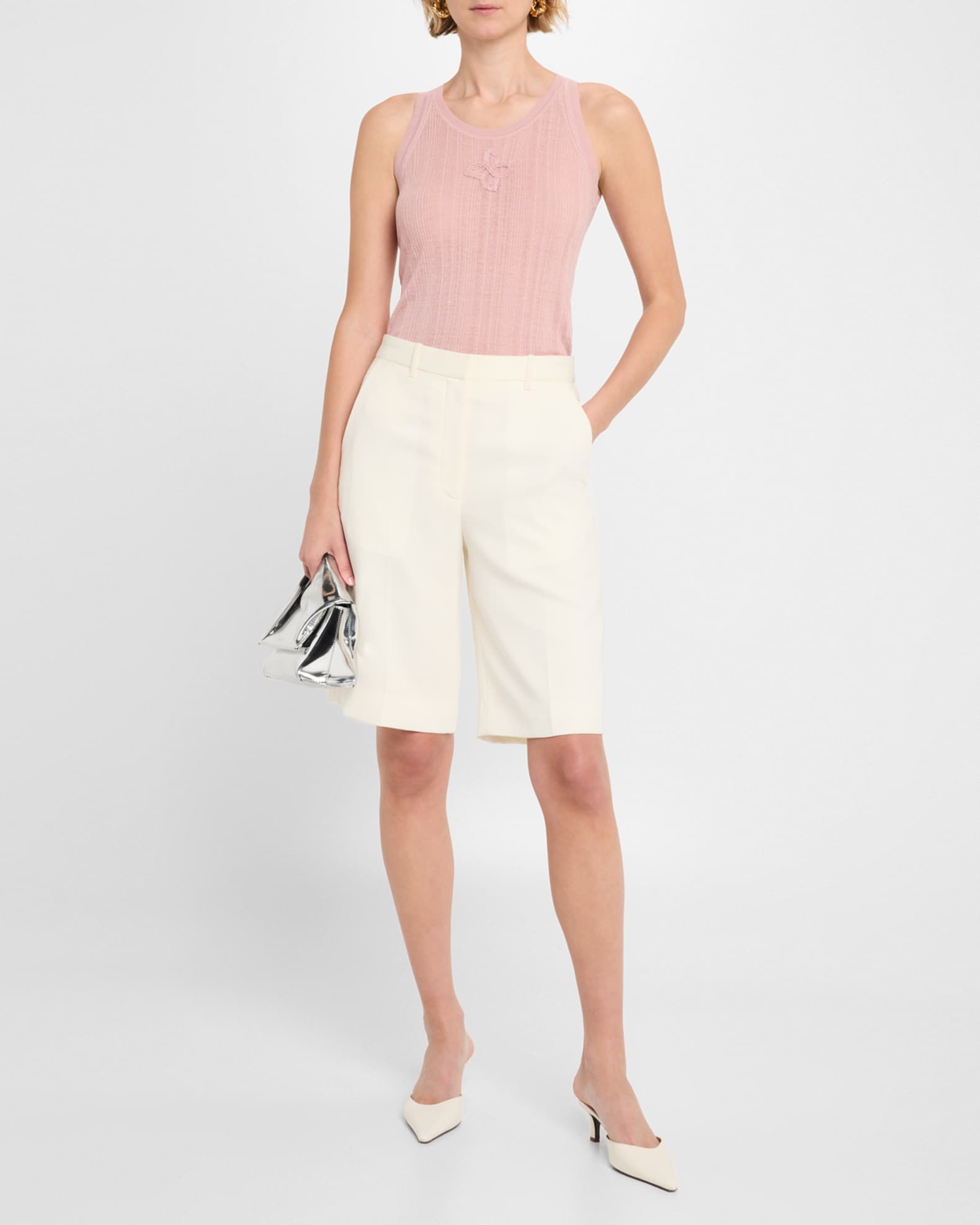 Summer Ease Sheer Ribbed Tank Top 1