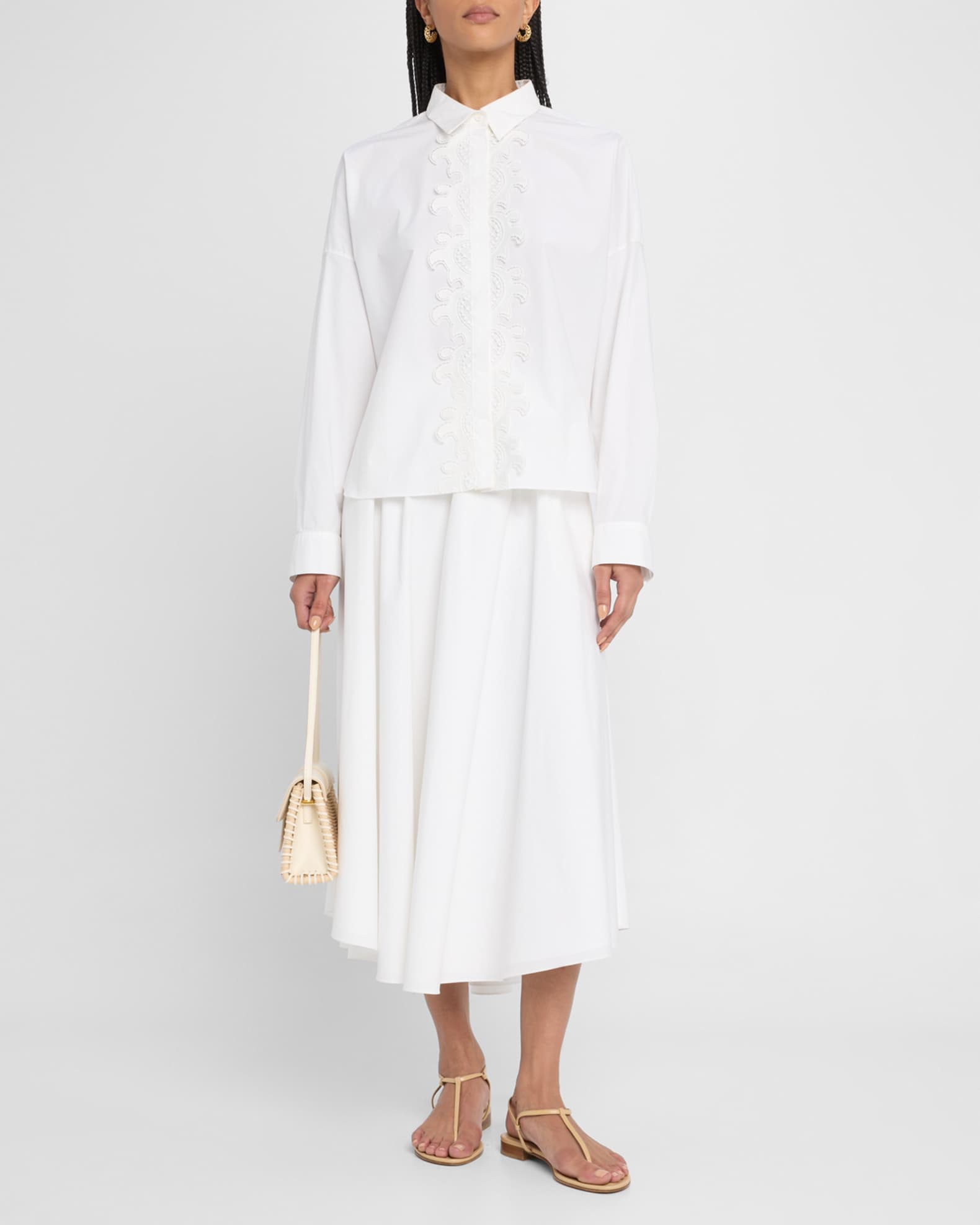 Poplin Power Midi Skirt 1
