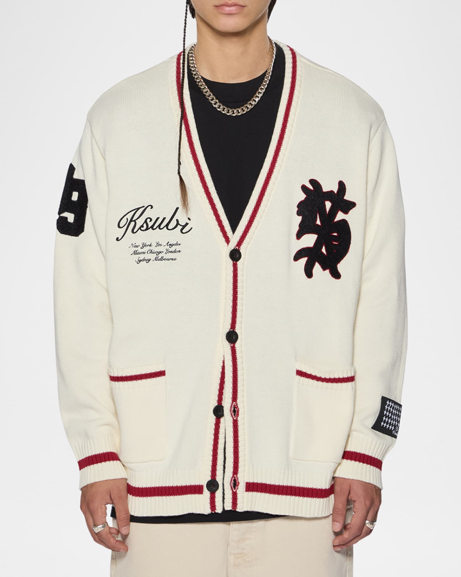 Ksubi Men's Playoff Cardigan Sweater | Neiman Marcus