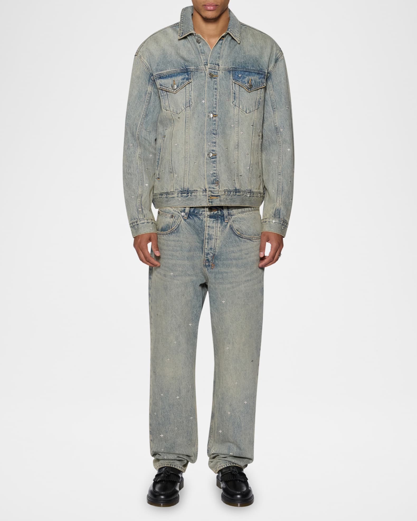 Men's Oh G Stagelight Metalik Denim Jacket 1