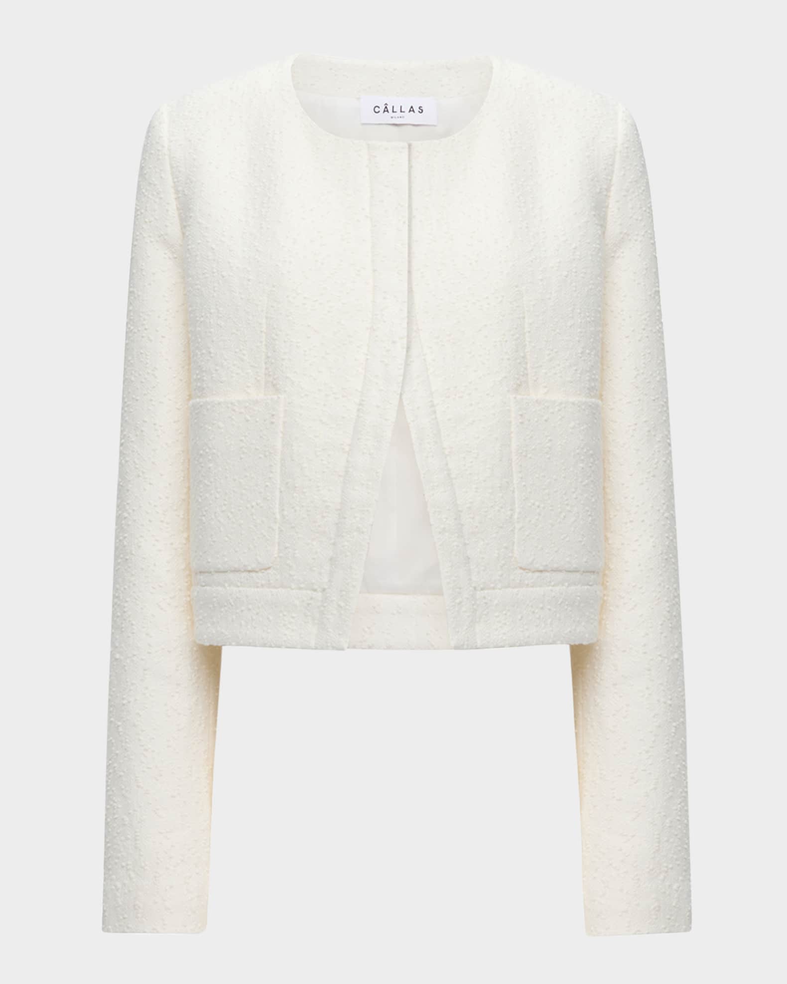 Alba Boucle Crop Blazer  0