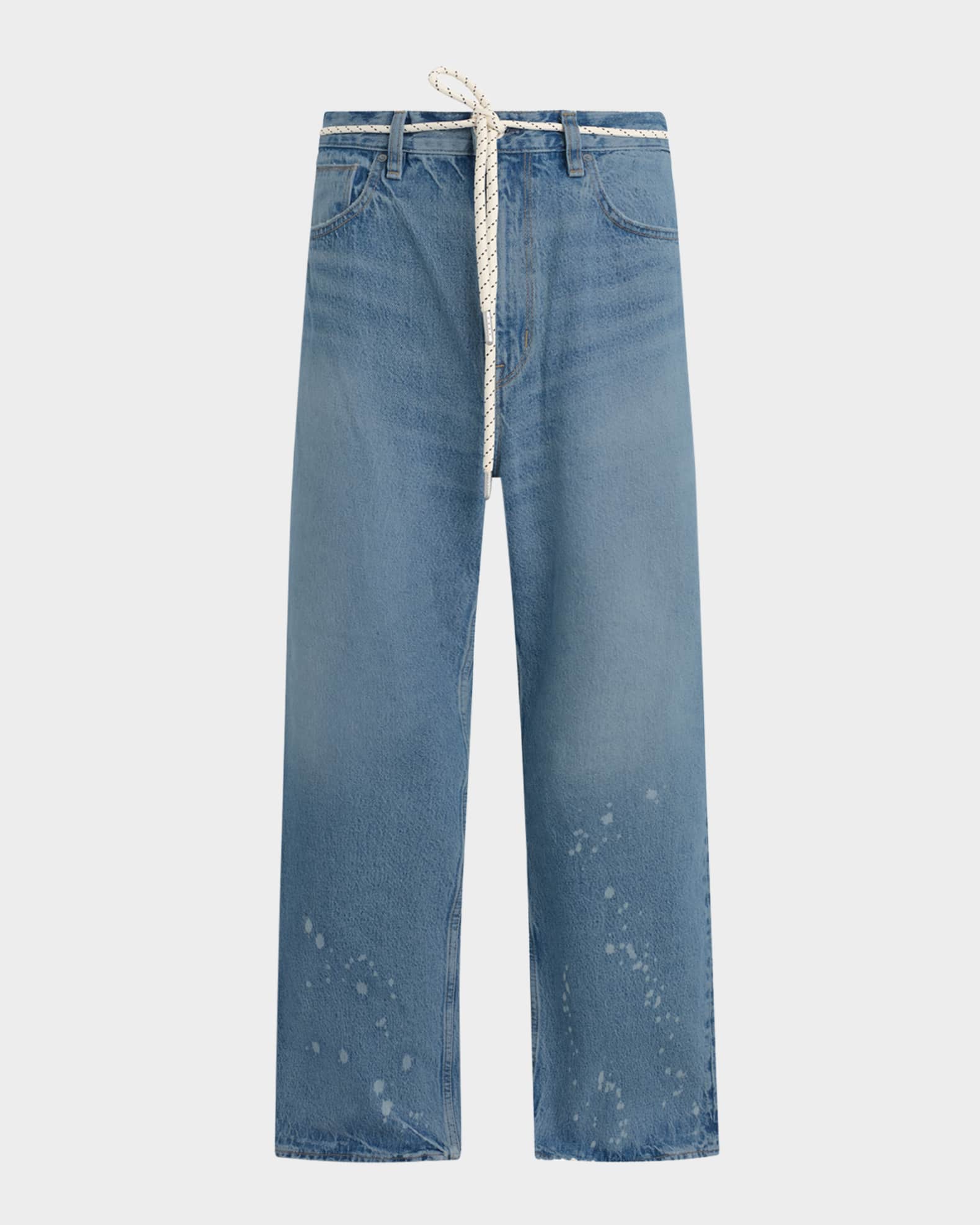 Men's Luca Wide-Leg Jeans 0