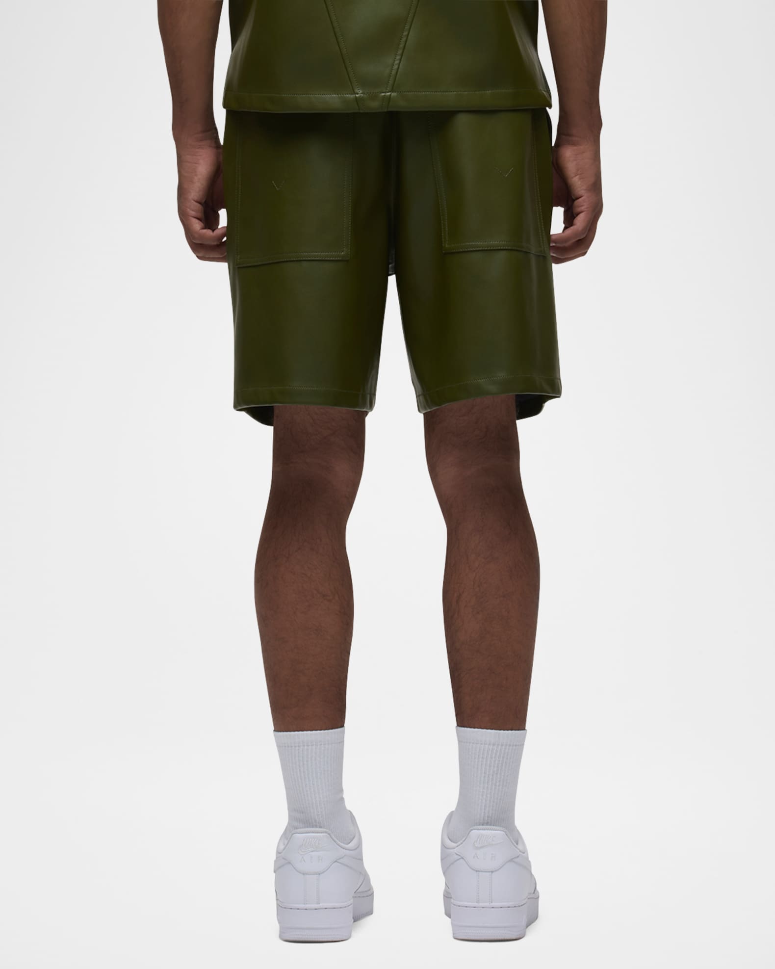 NKNIT vegan leather short pants silver② Needy Faux Leather Shorts - Silver | Fashion Nova