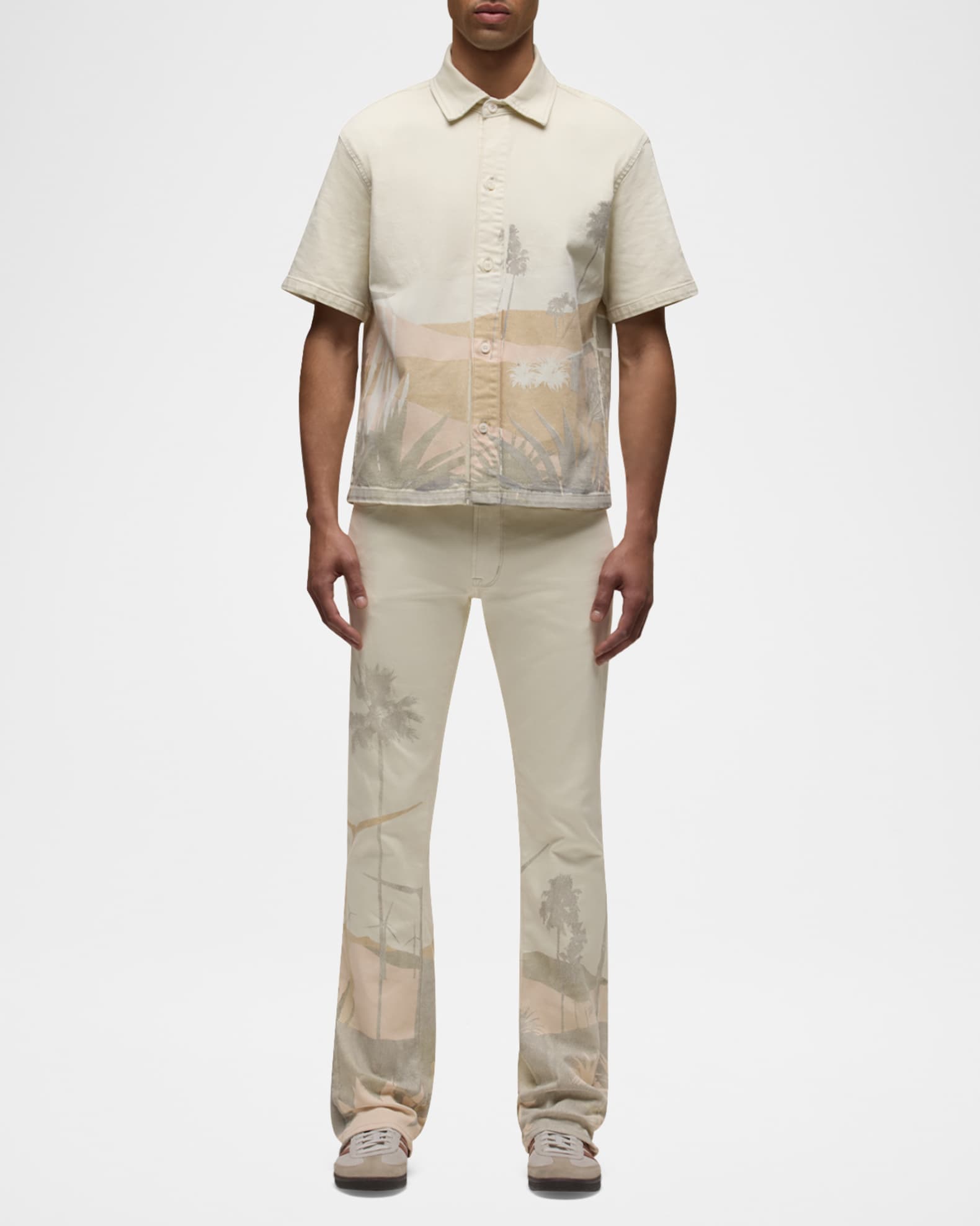 Men's Walker Kick Flare Graphic Print Pants 1