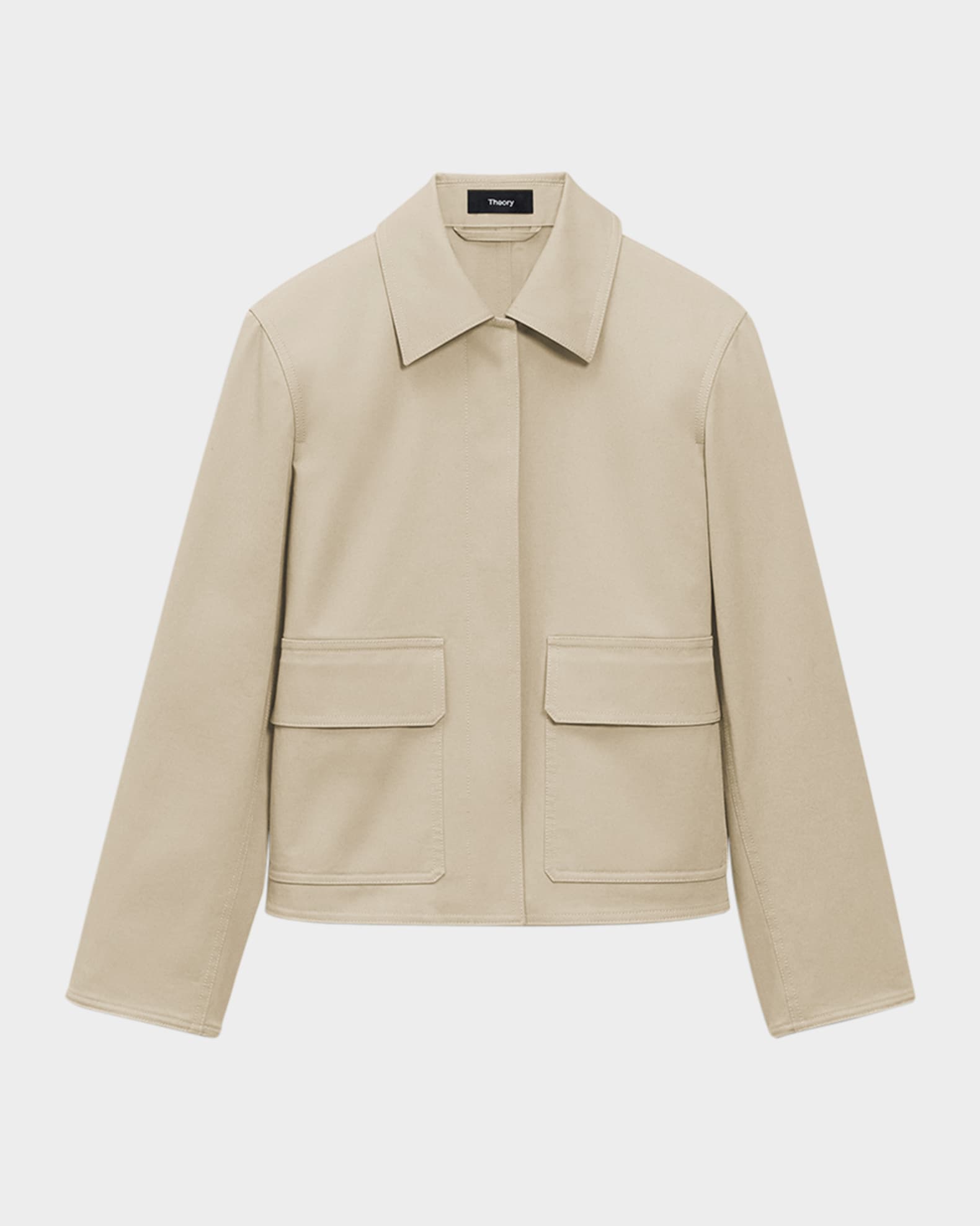 Short Boxy Trench Jacket 0