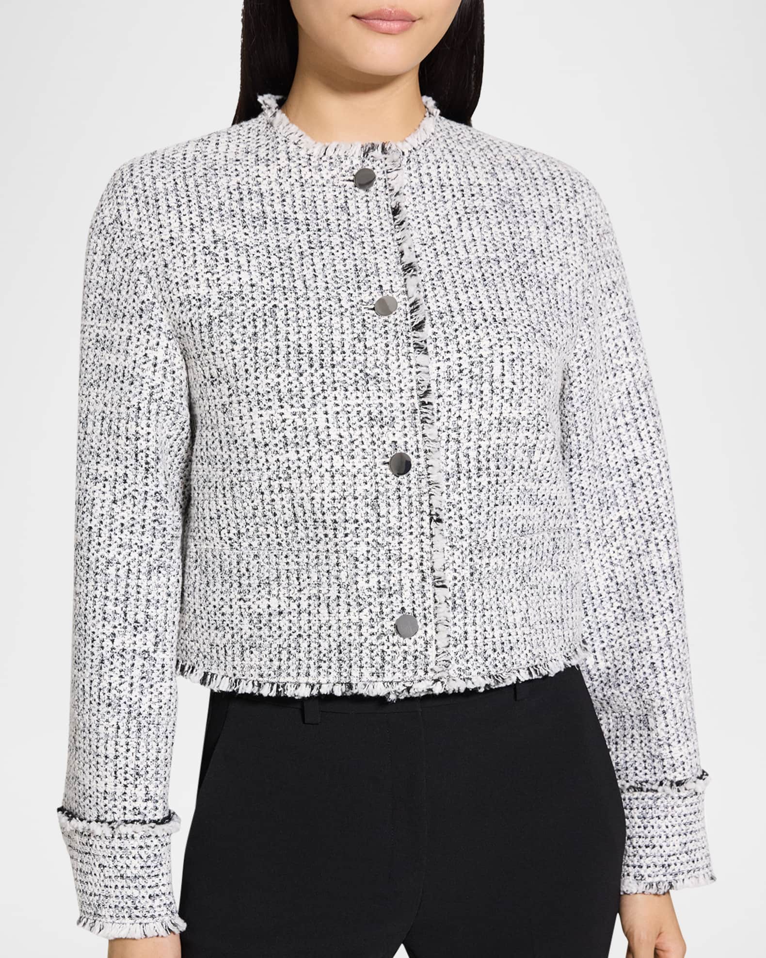 Theory Tailored Tweed Jacket | Neiman Marcus