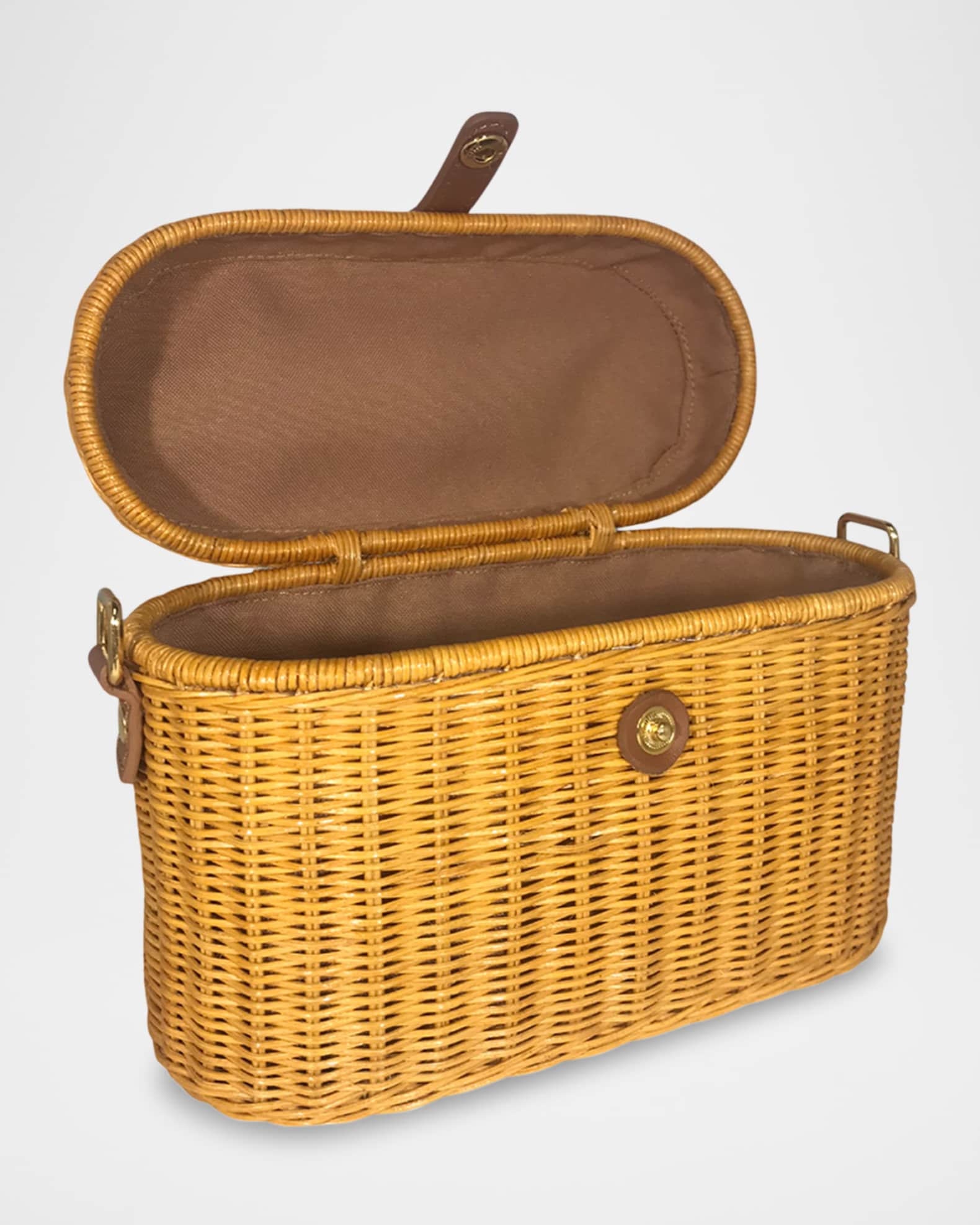 Serpui Catia Basket Top-Handle Bag | Neiman Marcus