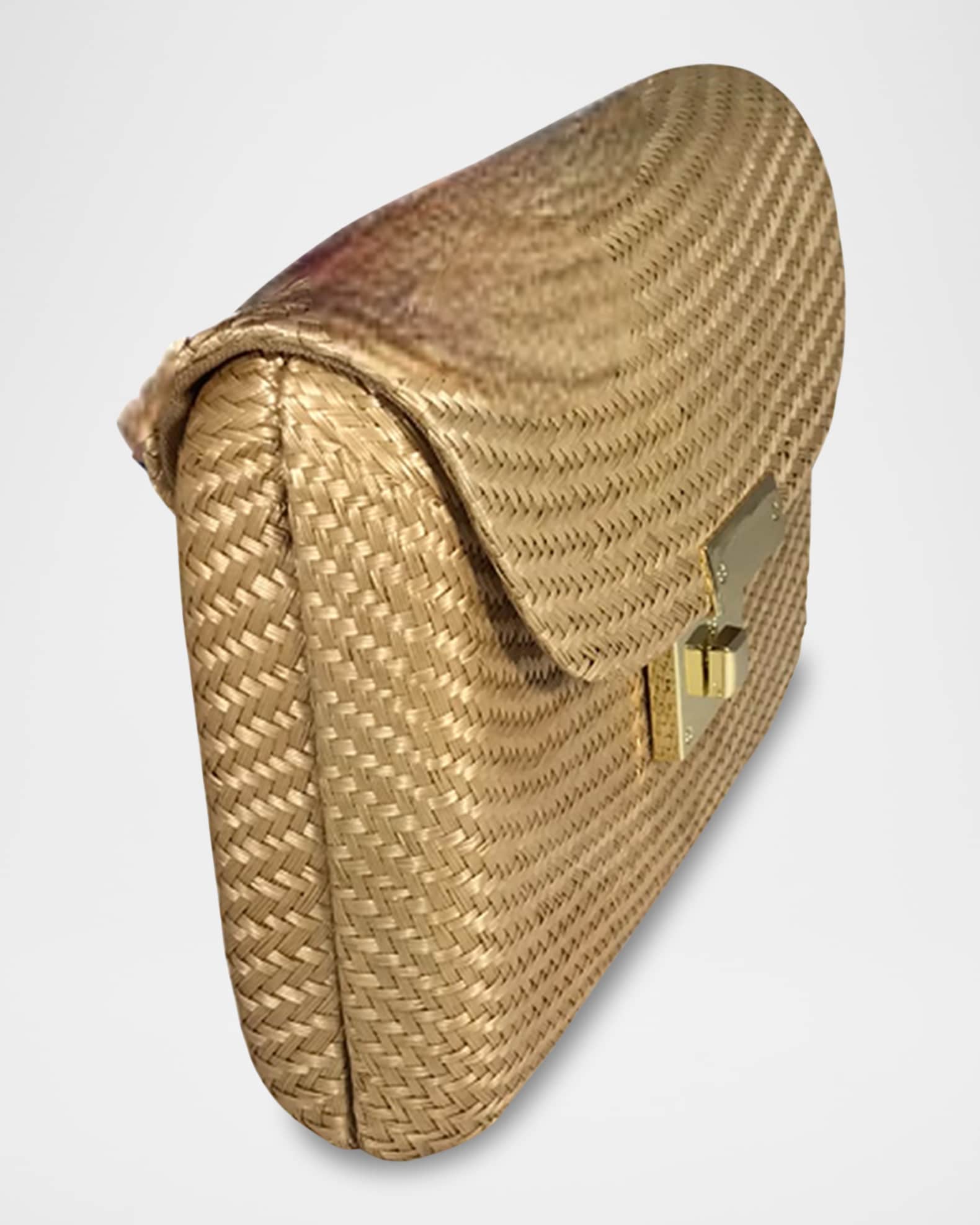 Sasha Bun Straw Clutch Bag 1