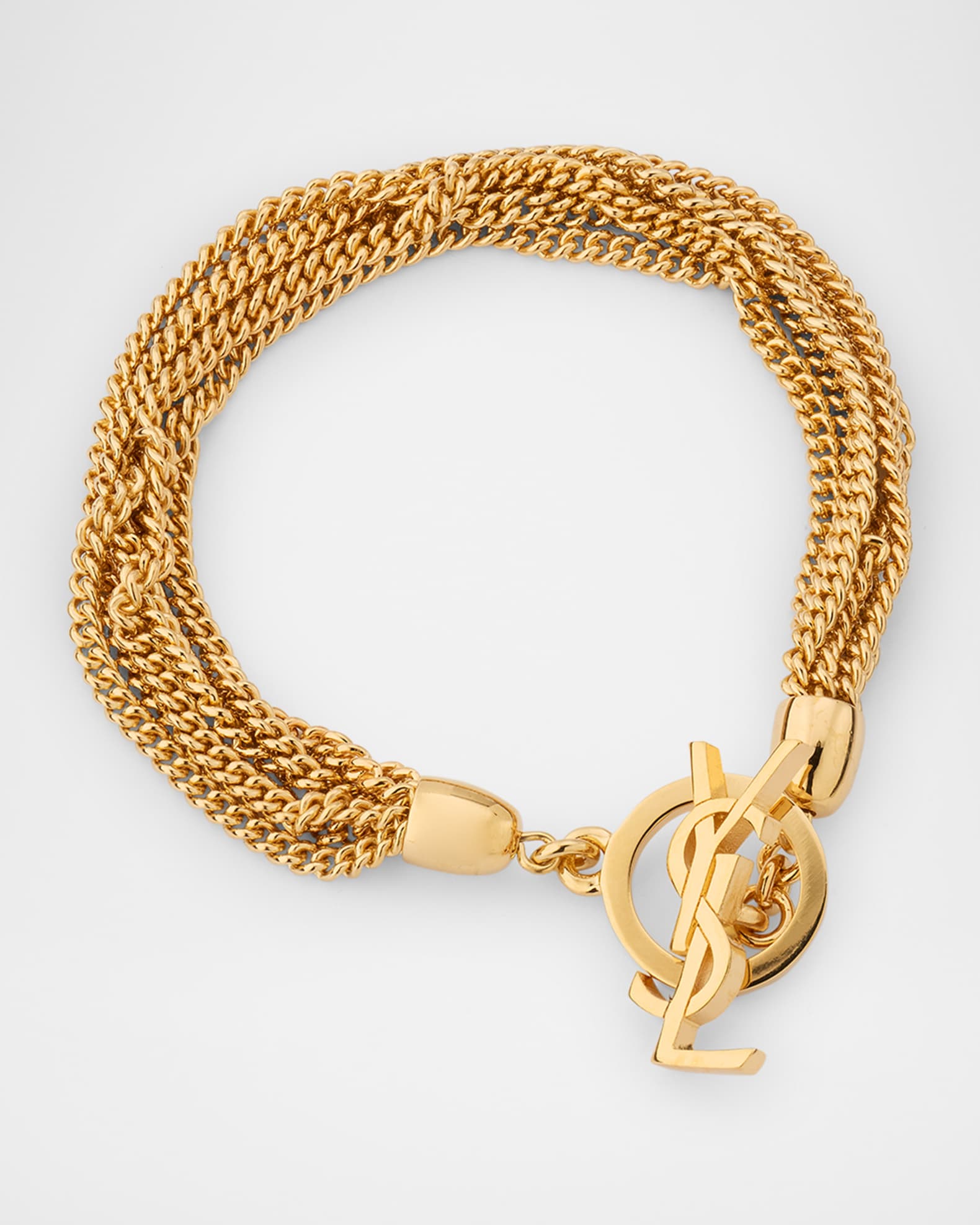 【お得】 Laurent Saint YSL Marcus Neiman | Bracelet T-Bar Multi-Chain アクセサリー