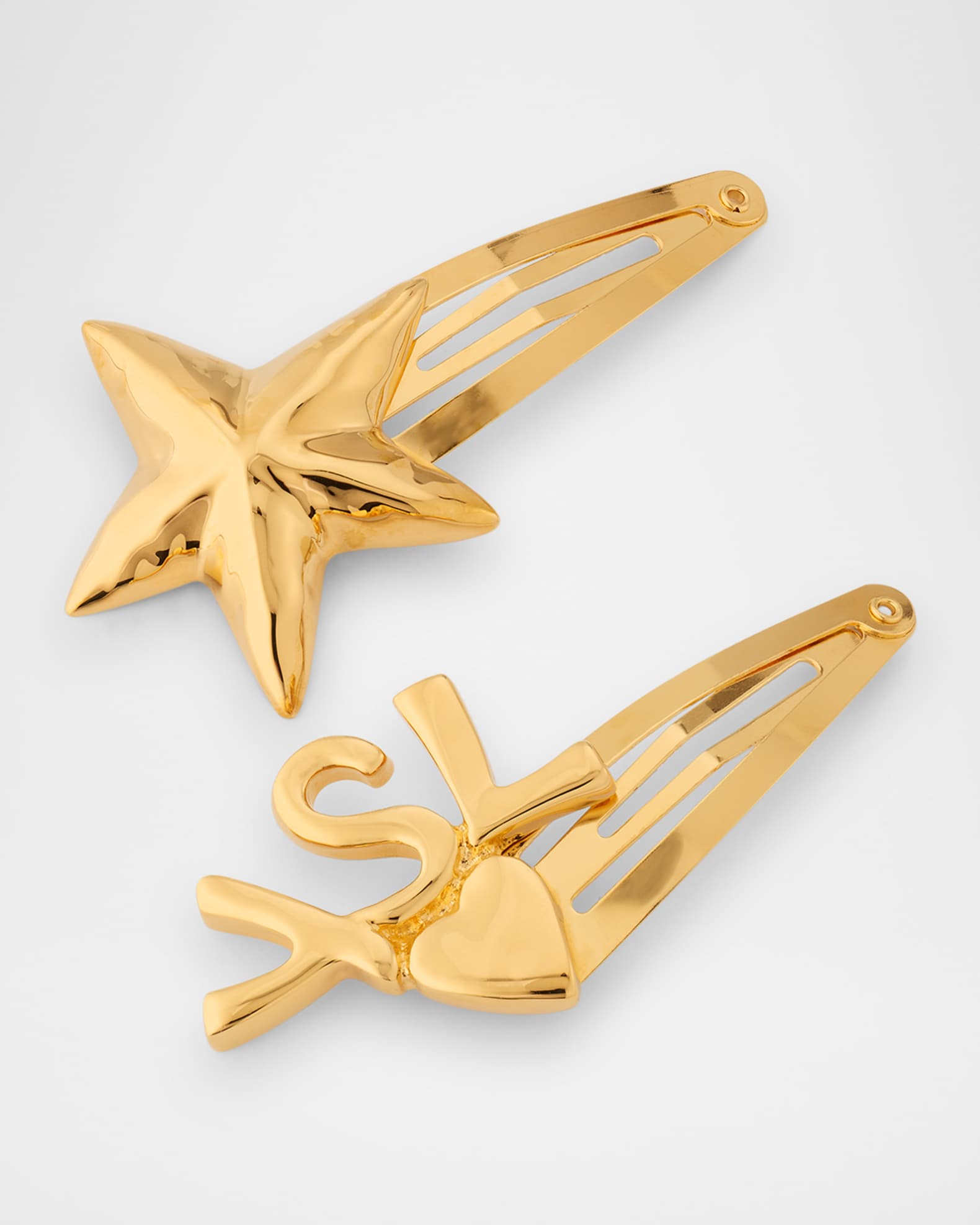 Saint Laurent Cassandre Hair Clips, Set of 2 | Neiman Marcus