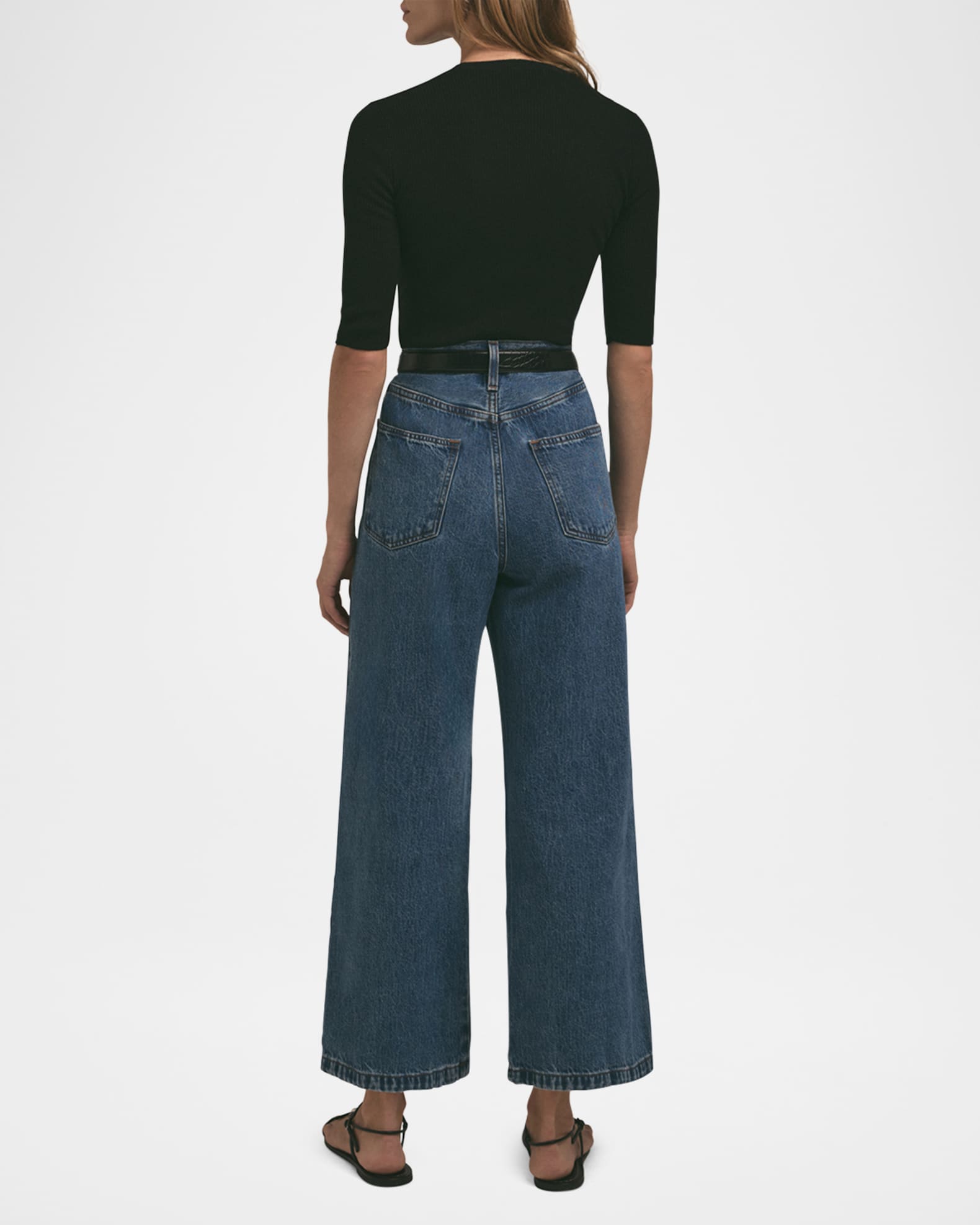 Favorite Daughter The Masha Super High-Rise Wide-Leg Cropped Jeans | Neiman Marcus