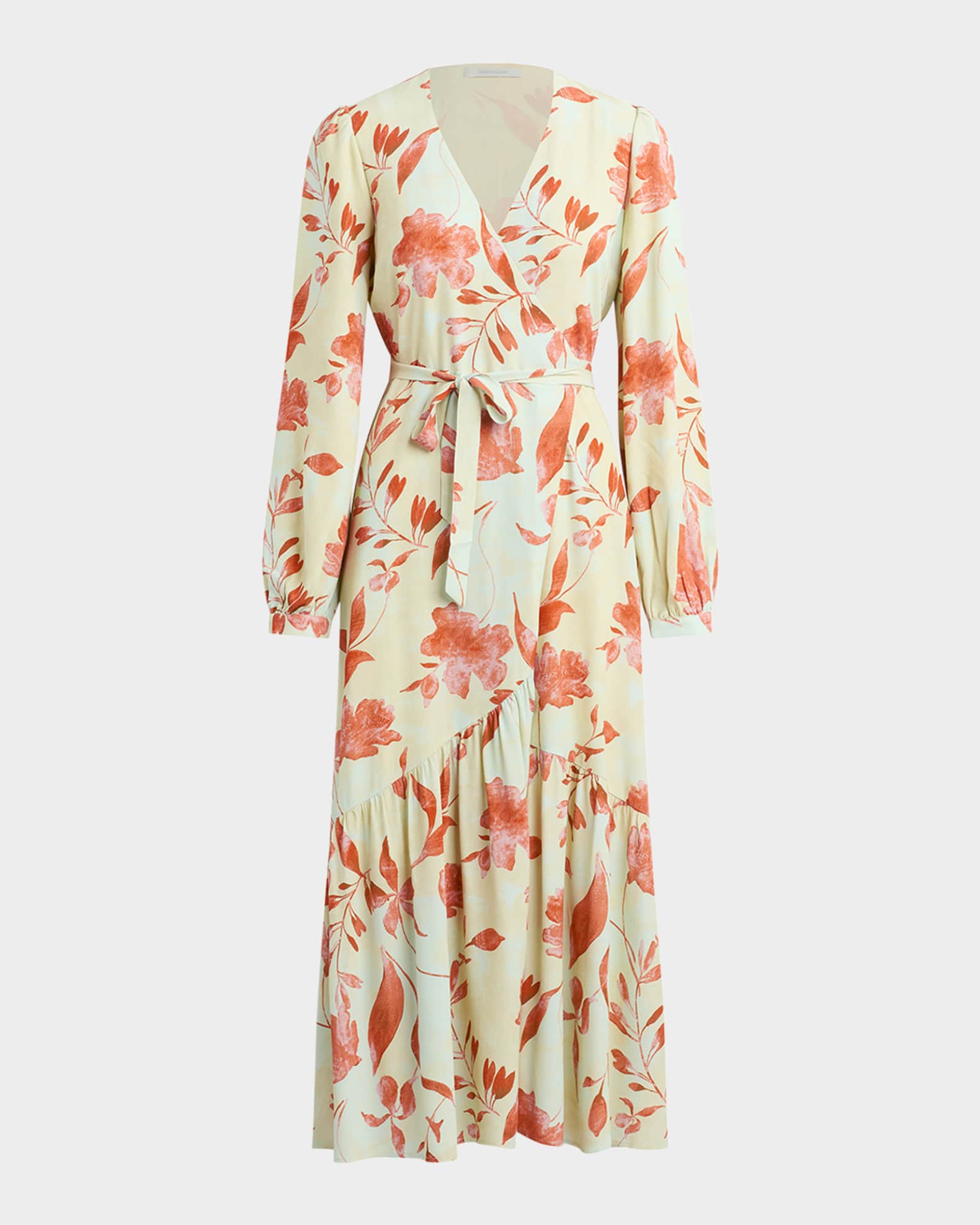The Lady Like Wrap Midi Dress 0