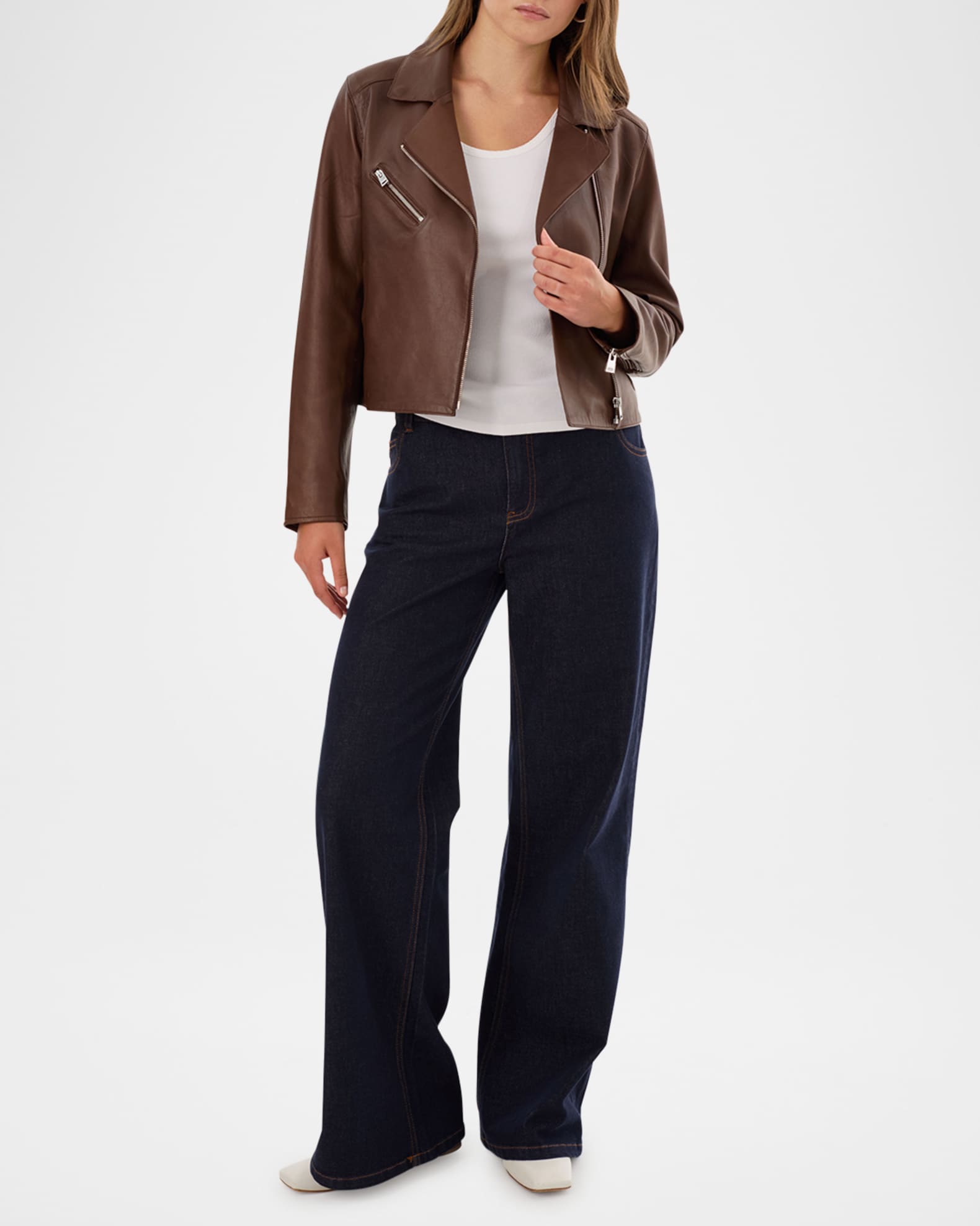 Valeria Leather Biker Jacket 1