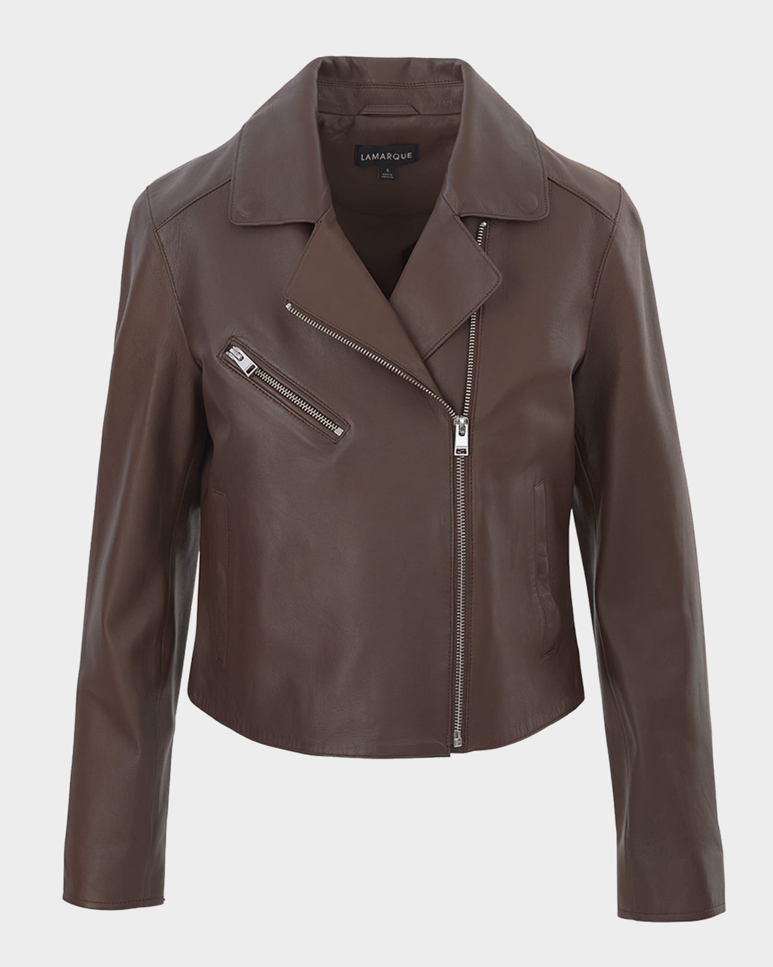 Valeria Leather Biker Jacket 0