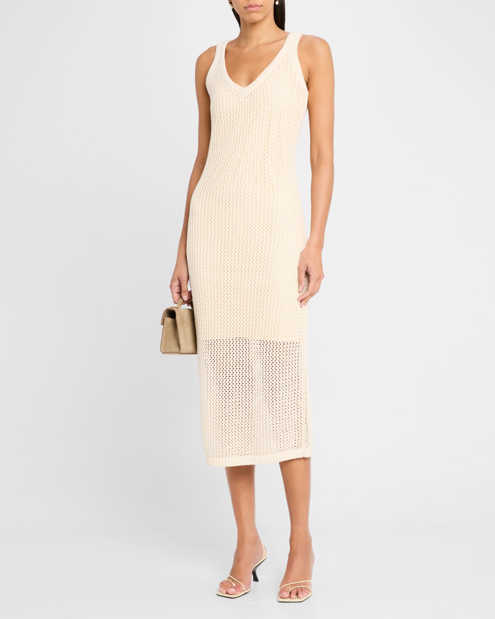 Kayla Crochet Tank Midi Dress 1