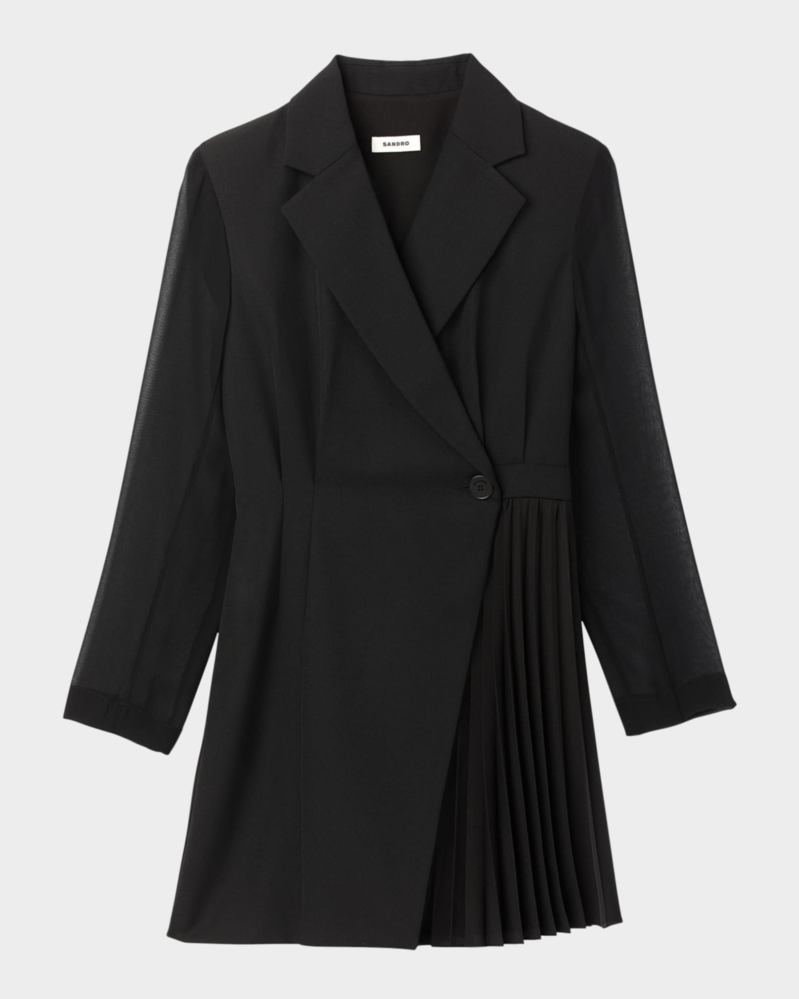Lilela Asymmetrical Chiffon Wrap Dress 0