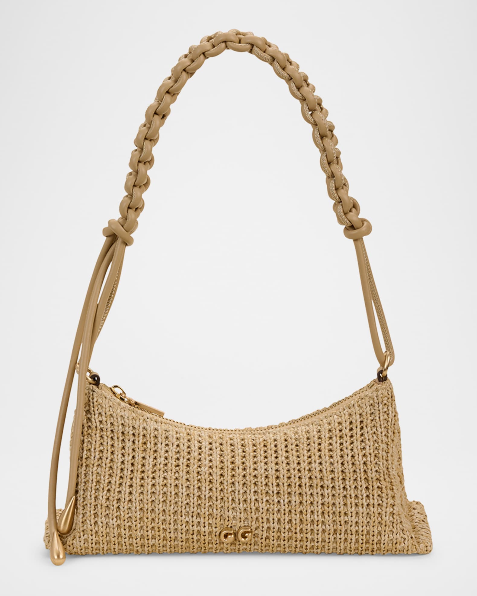 Cult Gaia Osa Braided Zip Shoulder Bag | Neiman Marcus