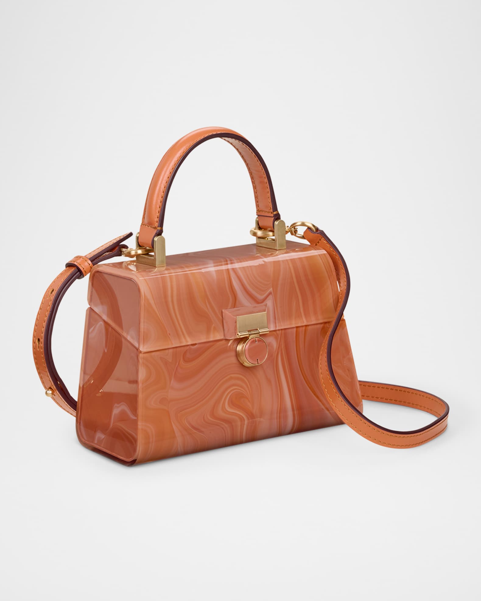 Sybil Nano Marble Acrylic Crossbody Bag 1