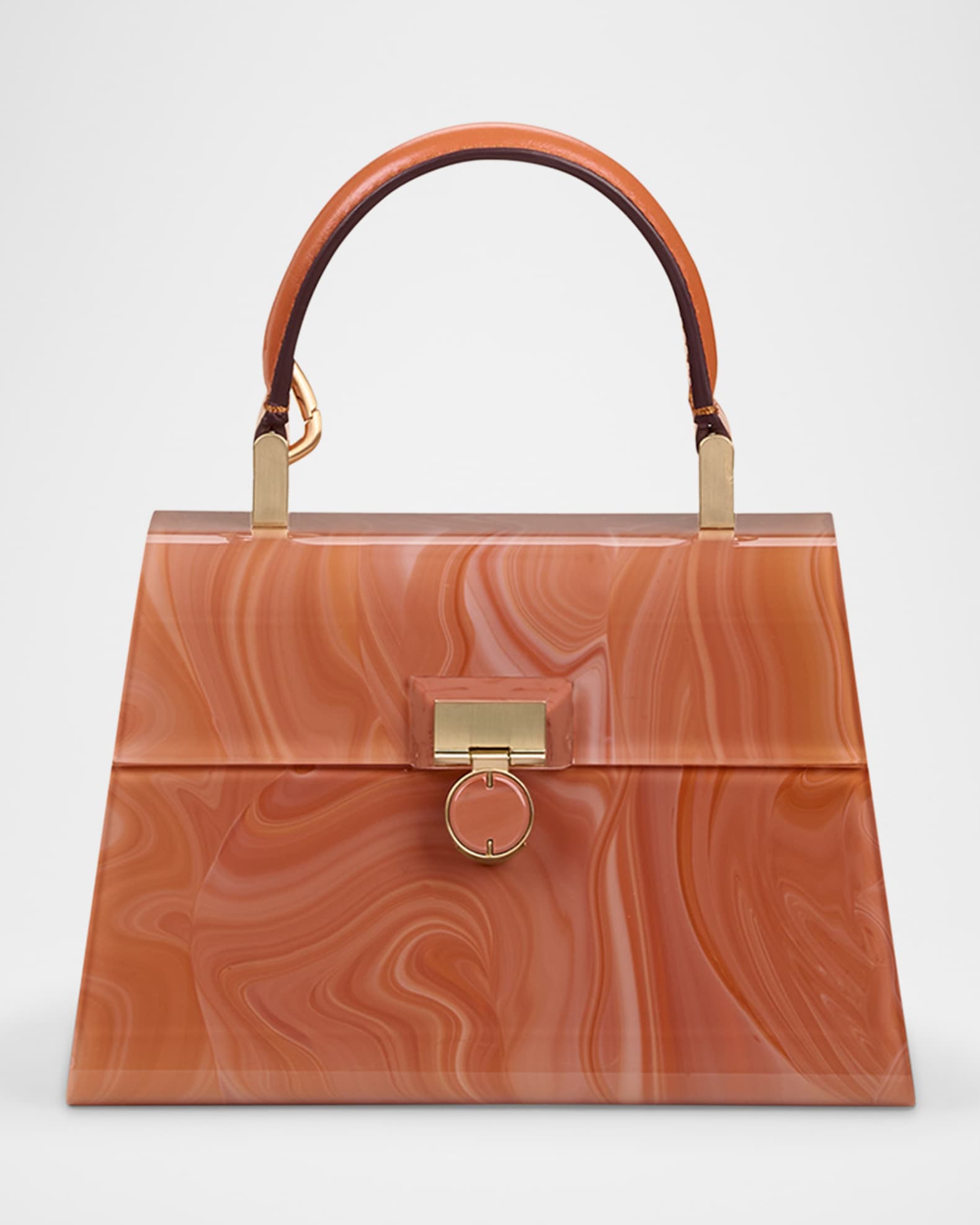 Sybil Nano Marble Acrylic Crossbody Bag 0