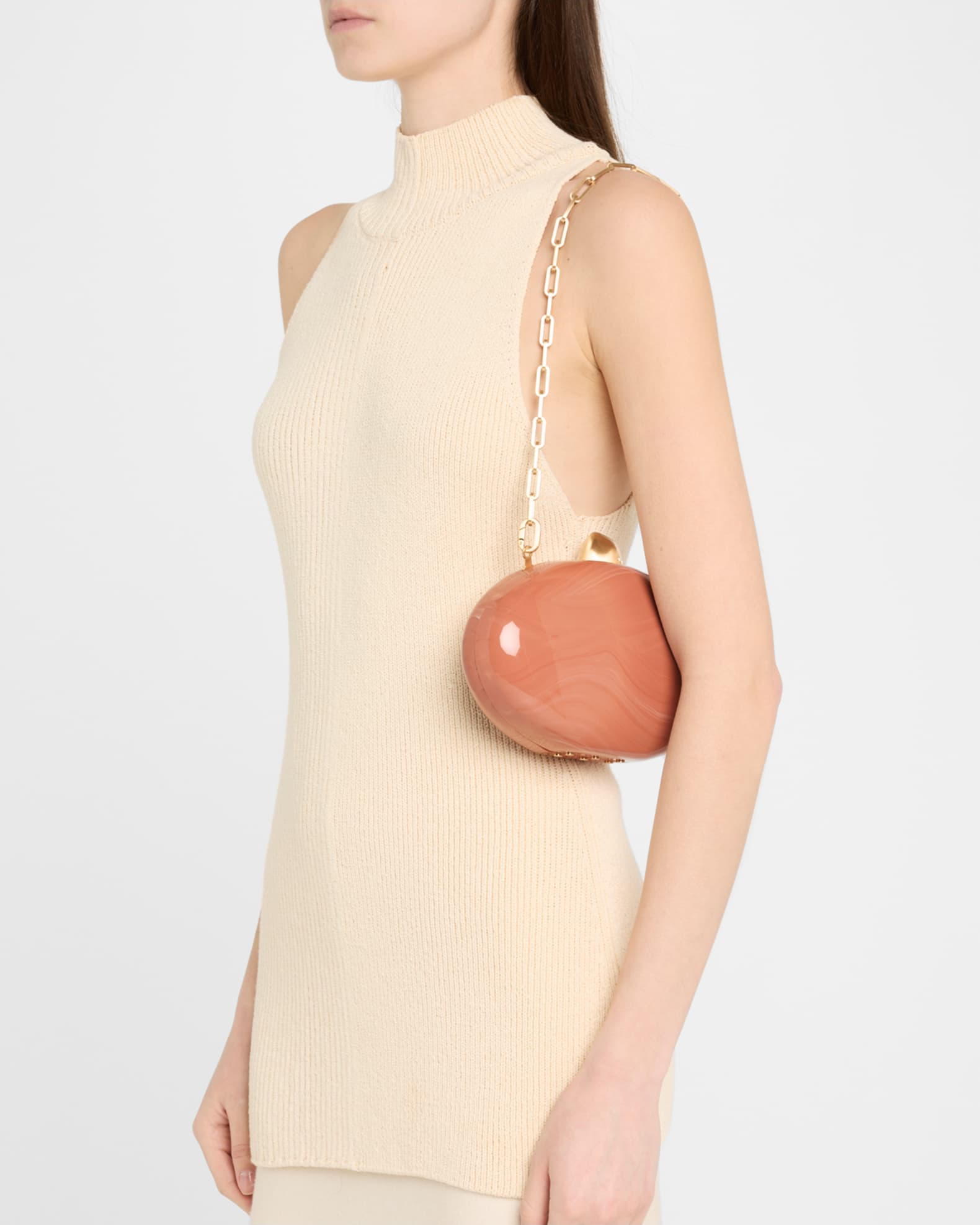 Eviana Glossy Acrylic Clutch Bag 1