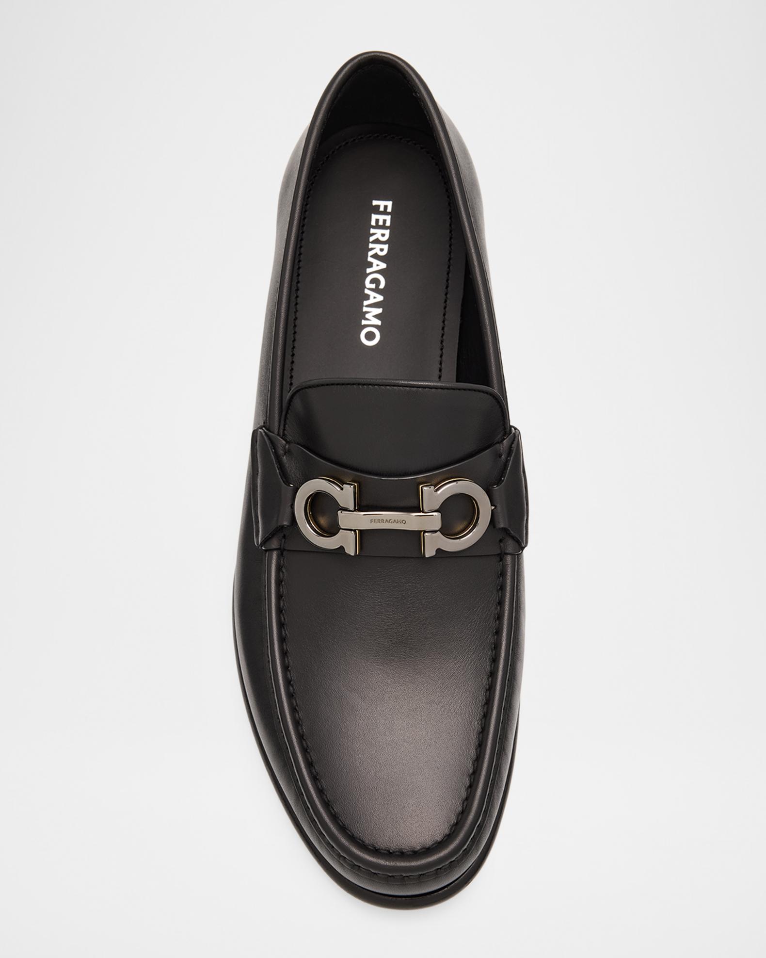 FERRAGAMO Men's Avrilvit Leather Two-Tone Gancini Bit Loafers | Neiman ...