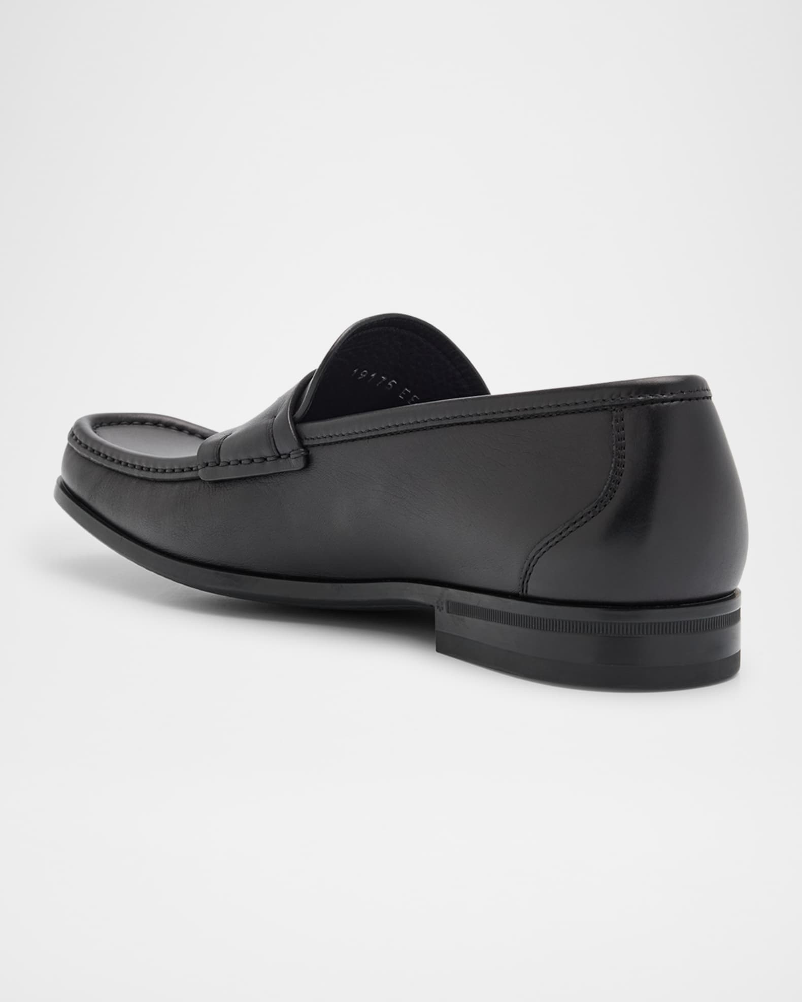 Men's Athen Leather Moc-Toe Penny Loafers 1