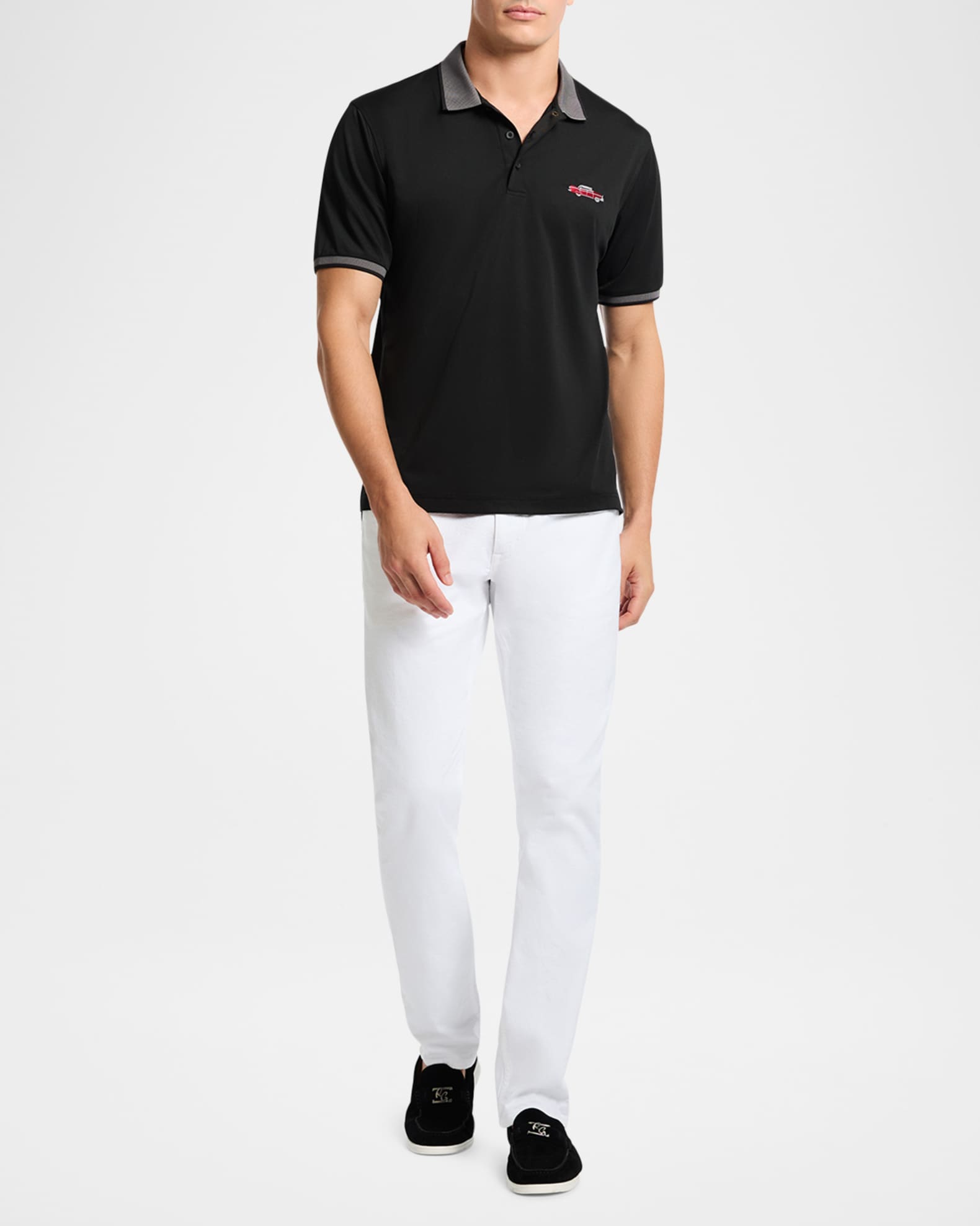 Men's Retro Ride Knit Polo Shirt 1