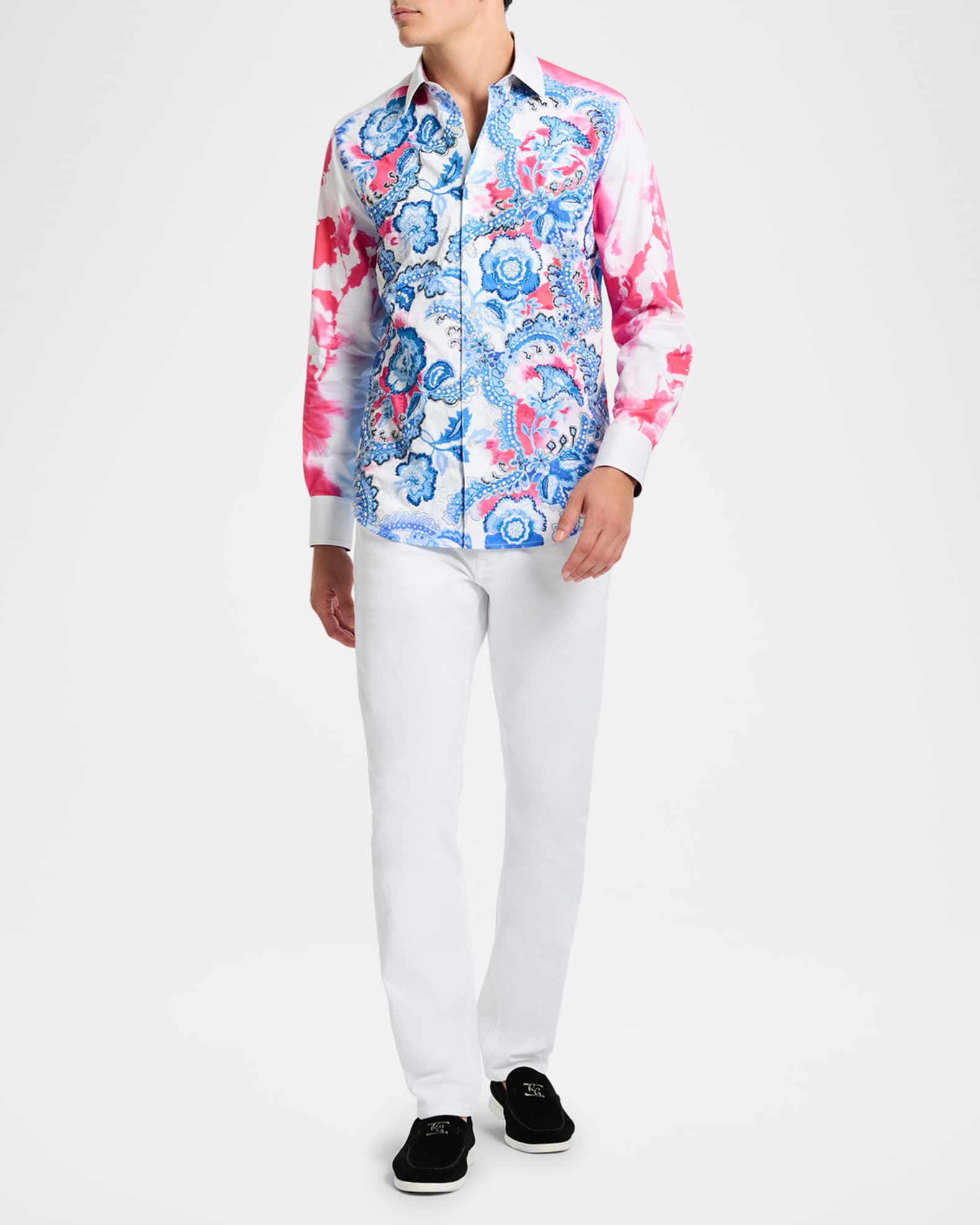 Men's Floral Sport Shirt 1