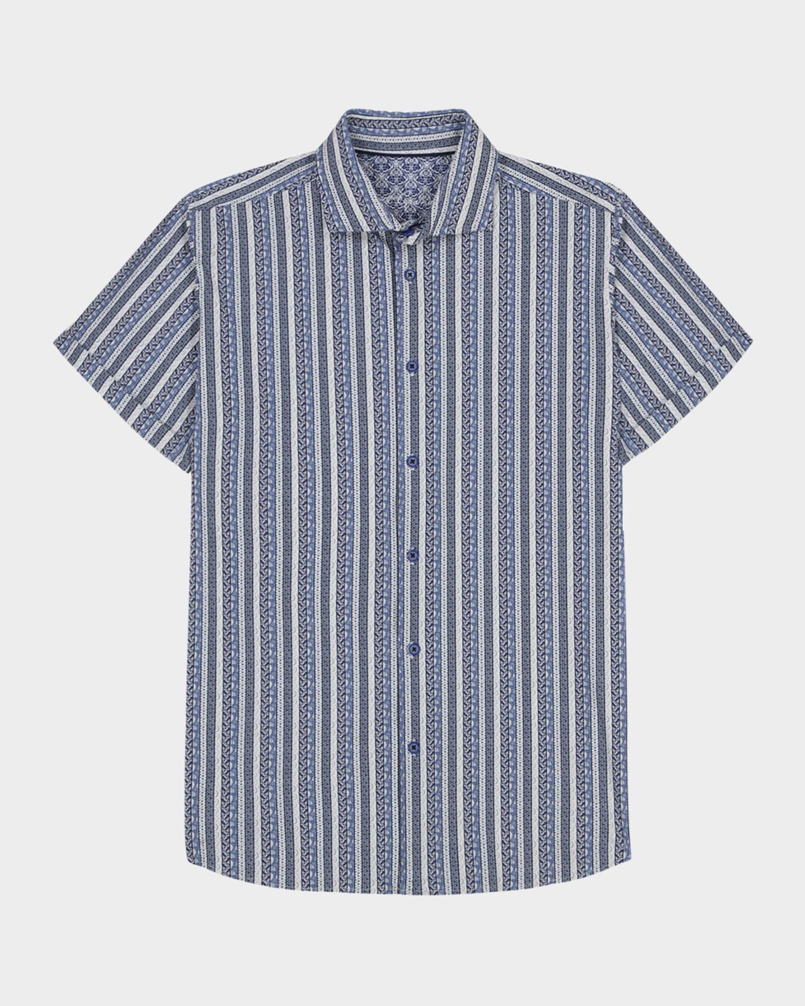 Men's Ionian Stripe Short-Sleeve Shirt 0