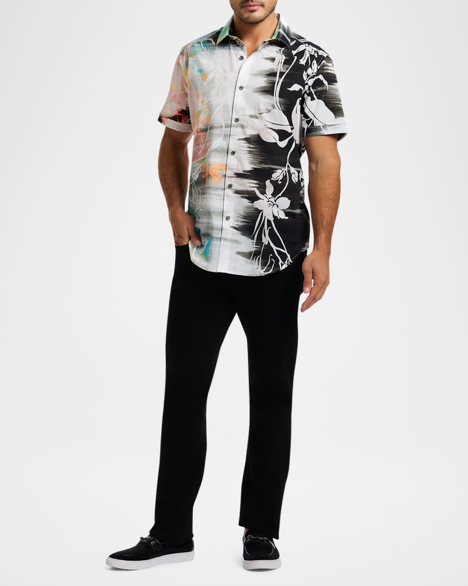 Men's Amalfi Cotton Short-Sleeve Shirt 1