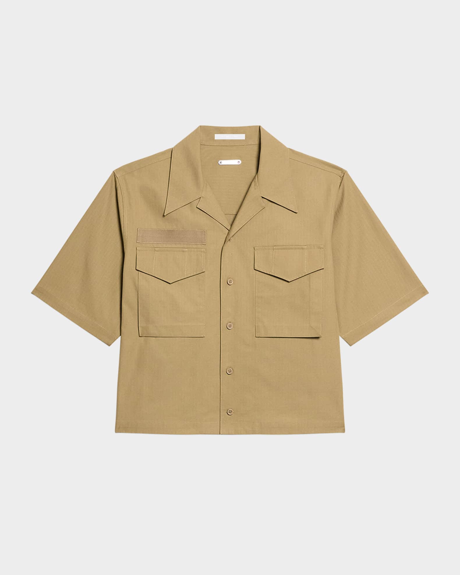 Helmut Lang Men's Boxy-Fit Short-Sleeve Field Shirt | Neiman Marcus