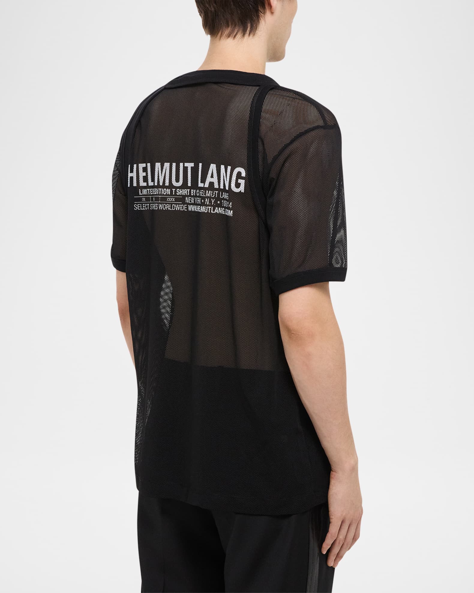 2024超人気 T-Shirt Mesh Stretch Sheer Men's Lang Helmut | Marcus Neiman トップス