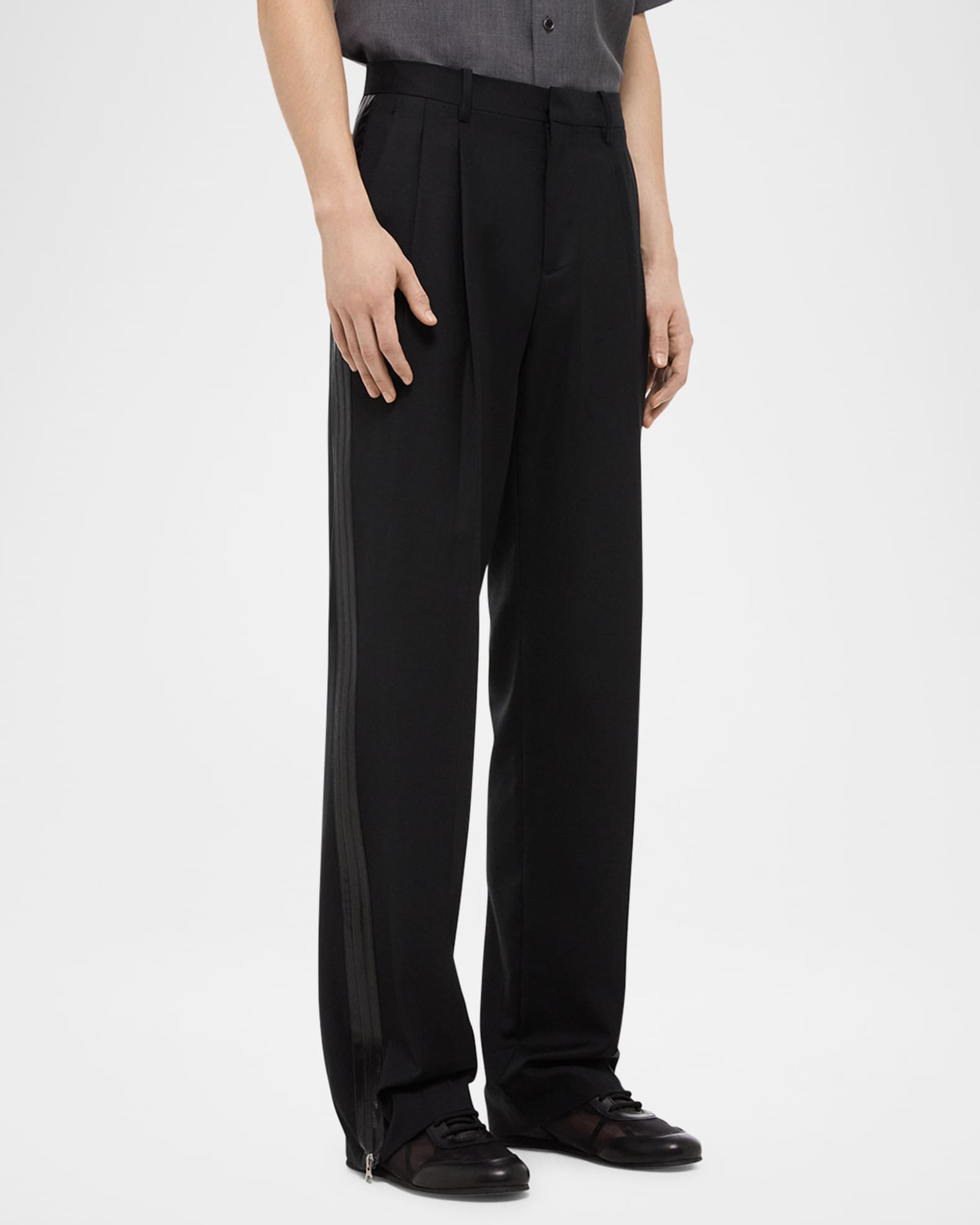DOUBLE PLEATED TROUSER 【A23A-01PT01C】 MARKAWARE(マーカウェア) - DOUBLE PLEATED CLASSIC WIDE