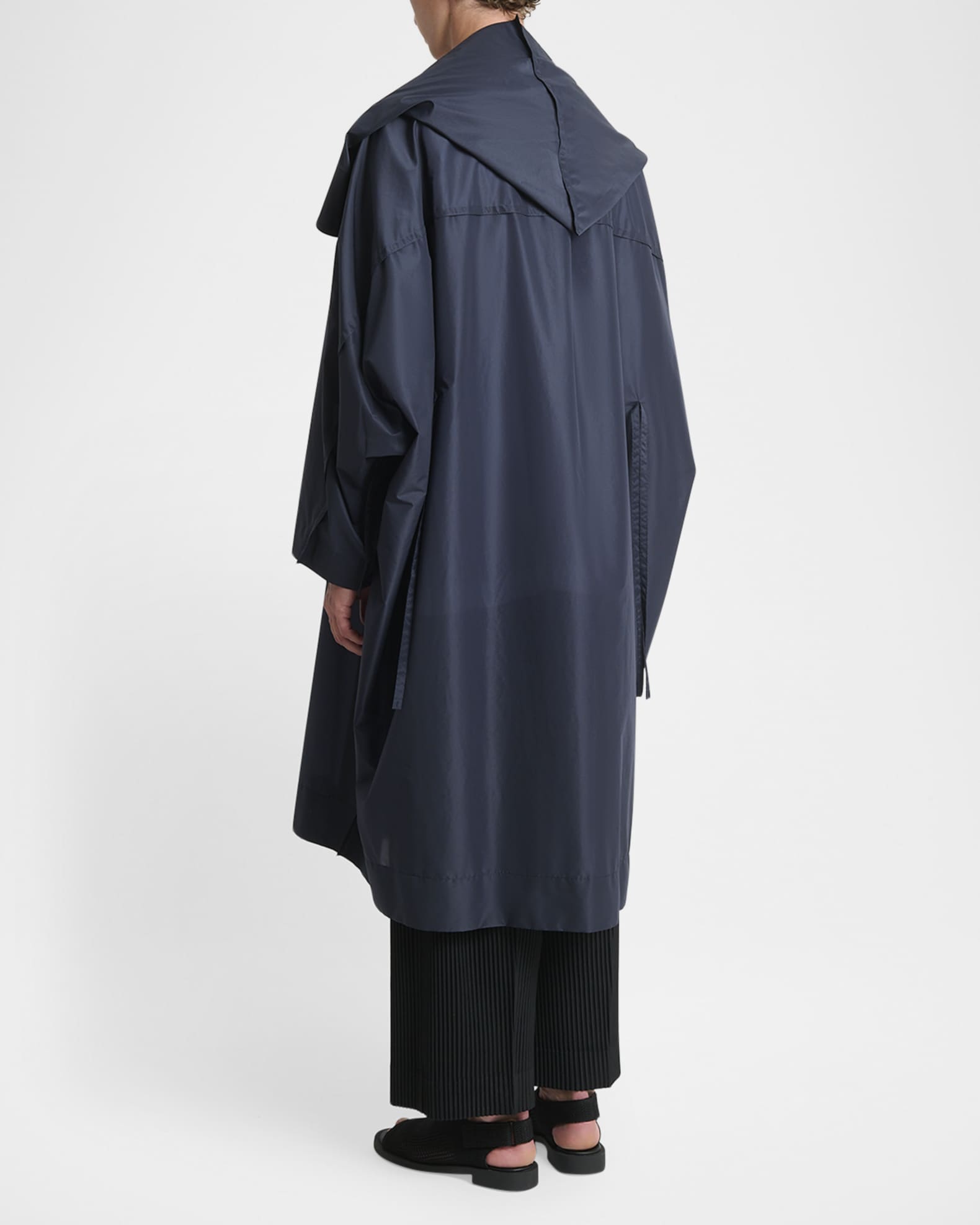 Homme Plisse Issey Miyake Men's Nylon Kite Coat | Neiman Marcus