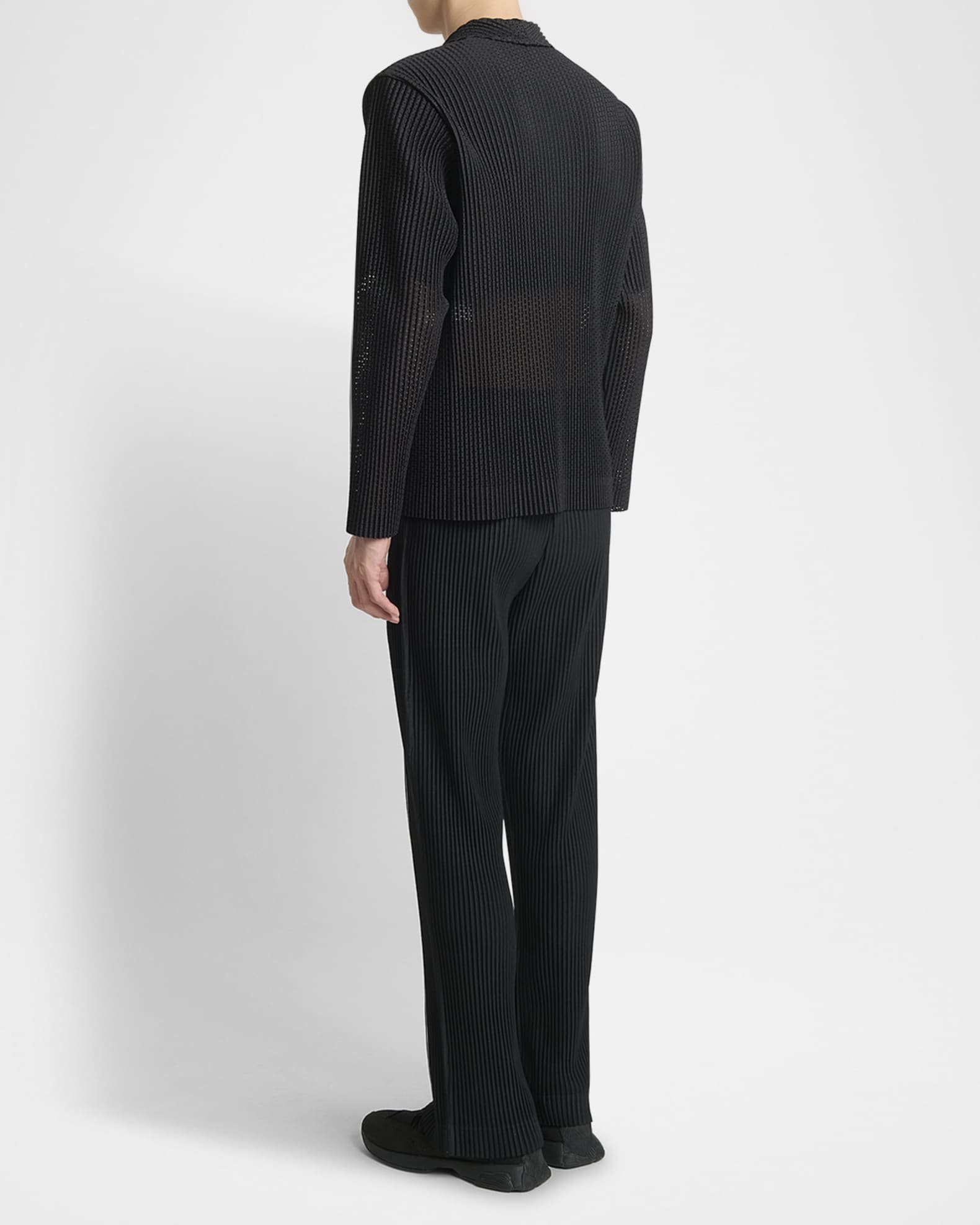 Homme Plisse Issey Miyake Men's Pleated Mesh Blazer | Neiman