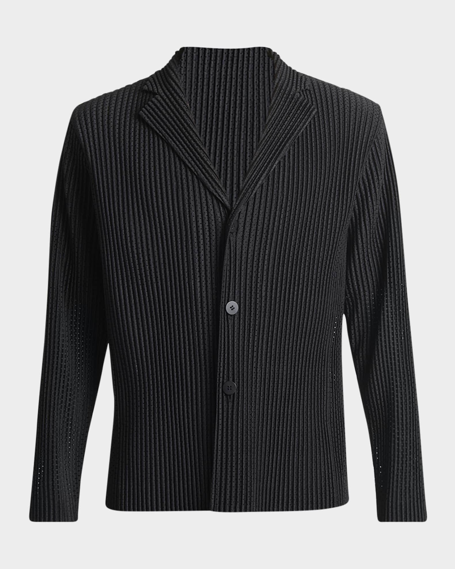 Homme Plisse Issey Miyake Men's Pleated Mesh Blazer | Neiman