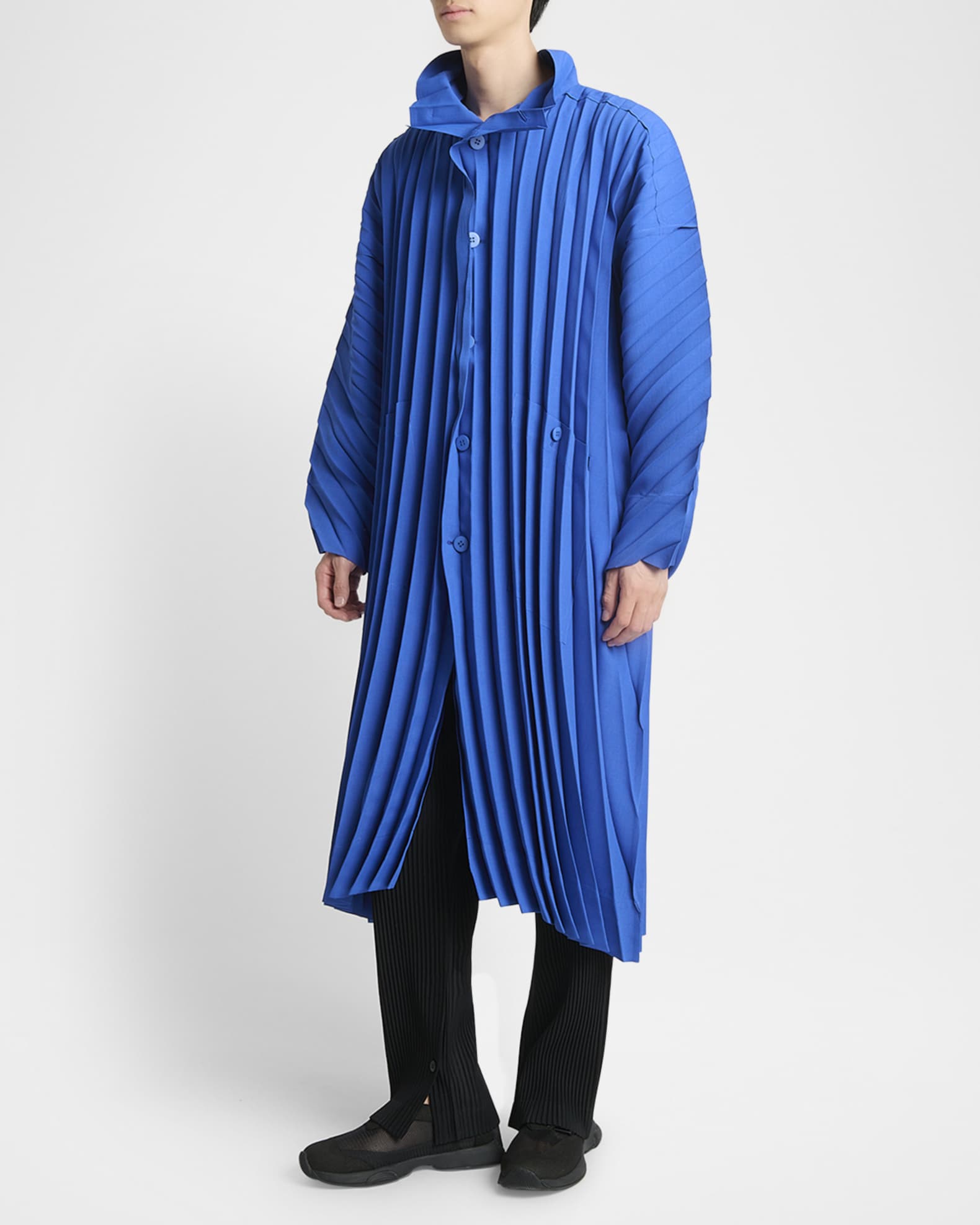 HOMME PLISSÉ ISSEY MIYAKE コート　hp93jd213 Homme Plisse Issey Miyake Men's Pleated Edge Coat | Neiman