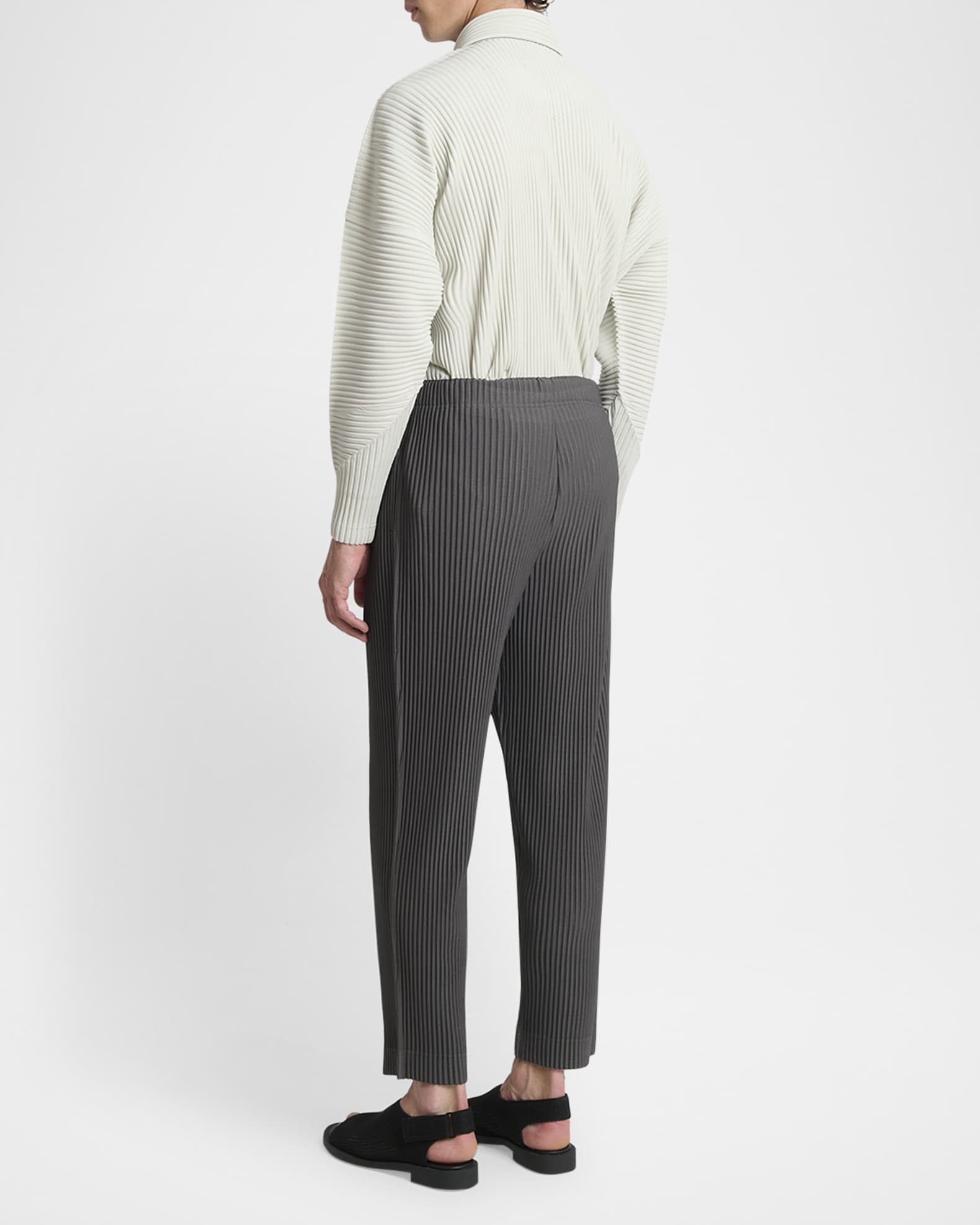 Homme Plisse Issey Miyake Men's MC March Trousers | Neiman Marcus