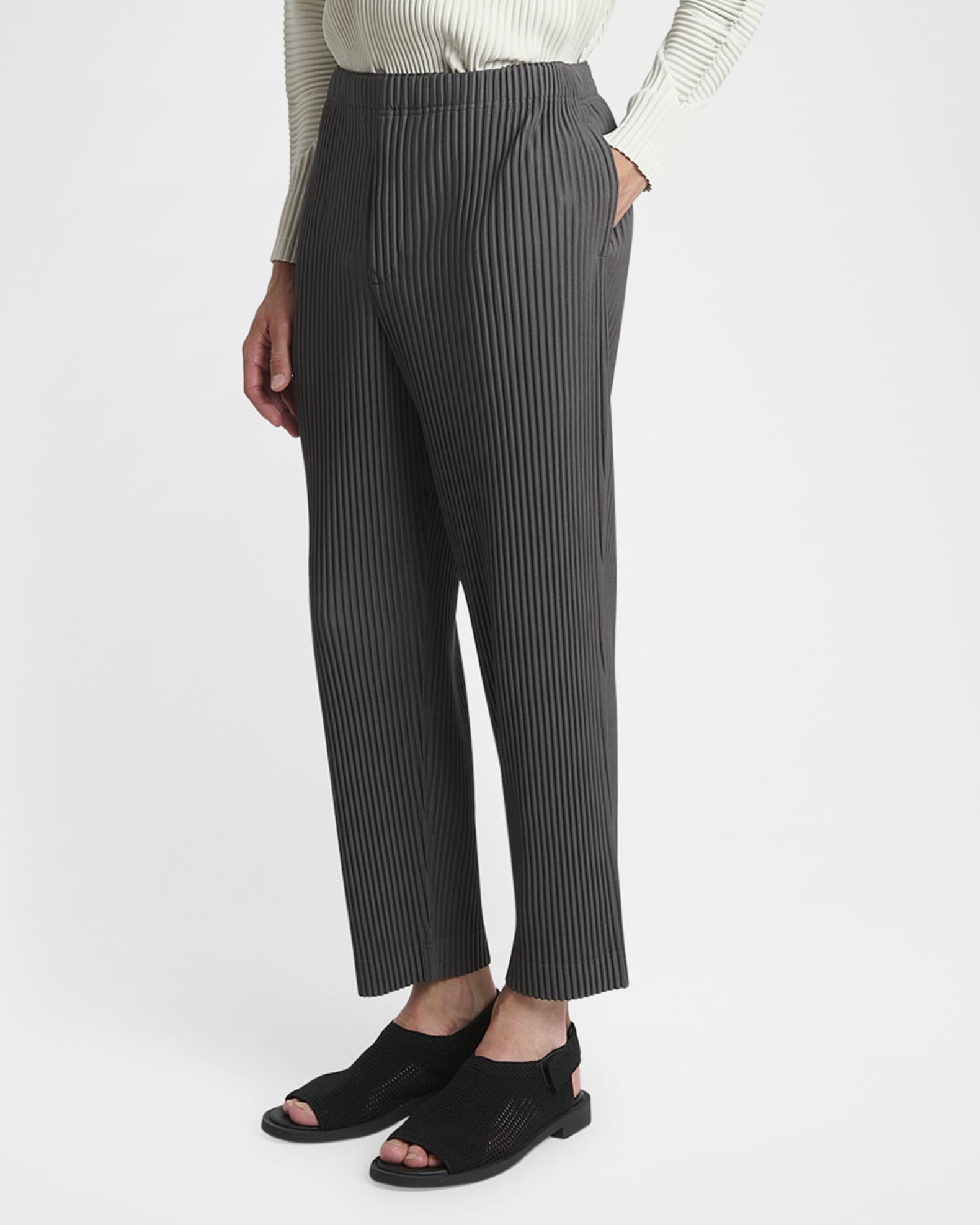 Homme Plisse Issey Miyake Men's MC March Trousers | Neiman Marcus